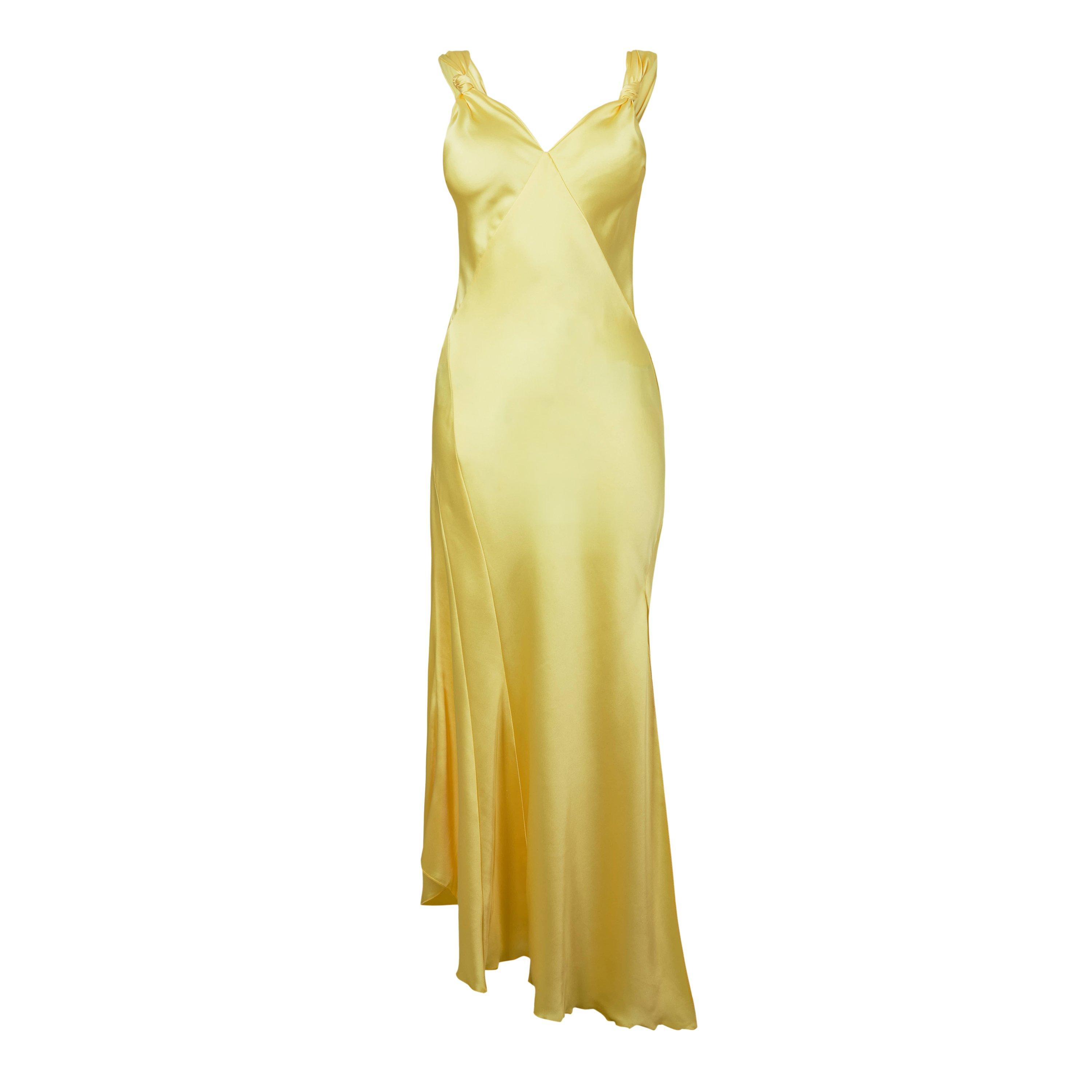 Never Fully Dressed Women's Long Maxi Dress - Lemon - 8 (XS)
