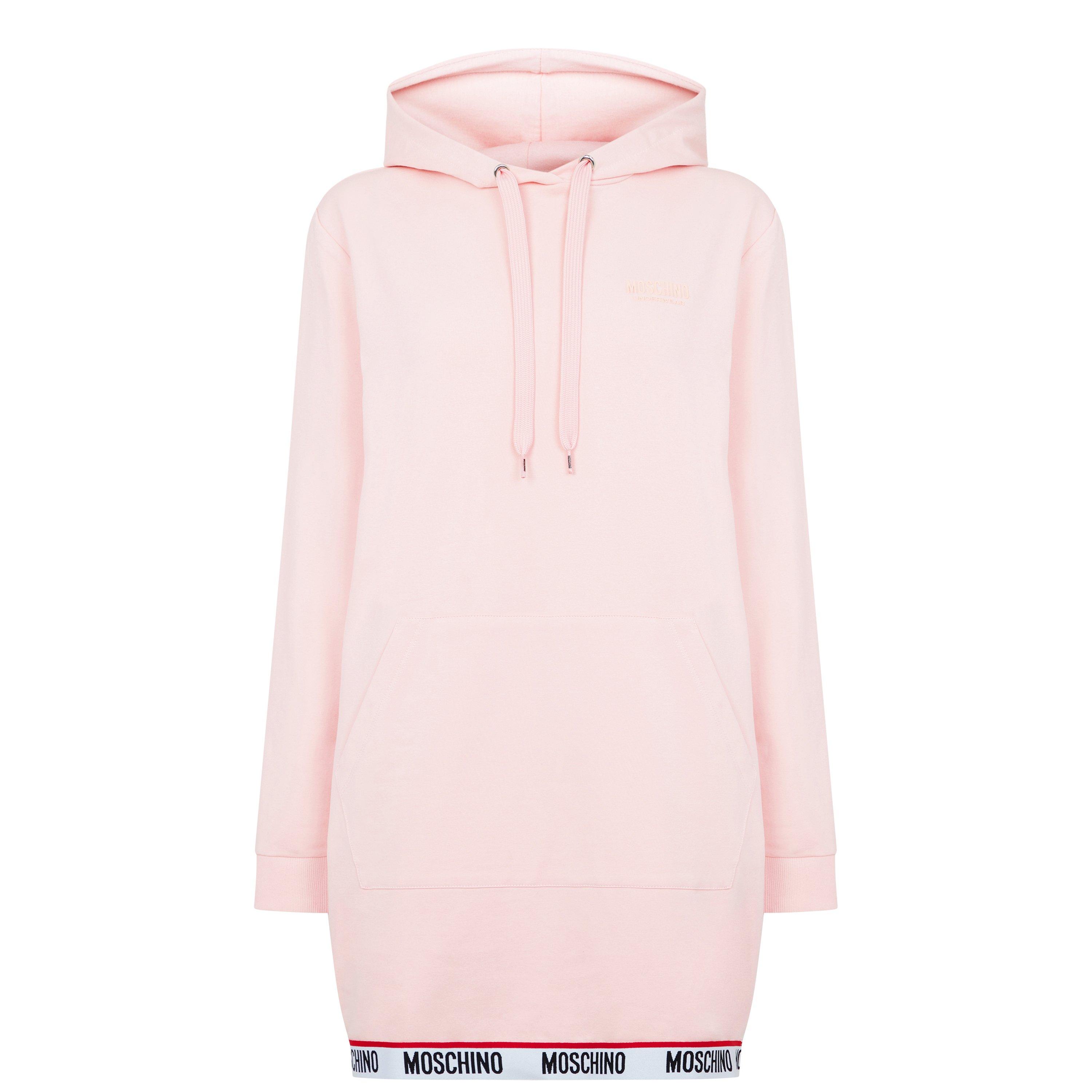 Pink hoodie dress best sale