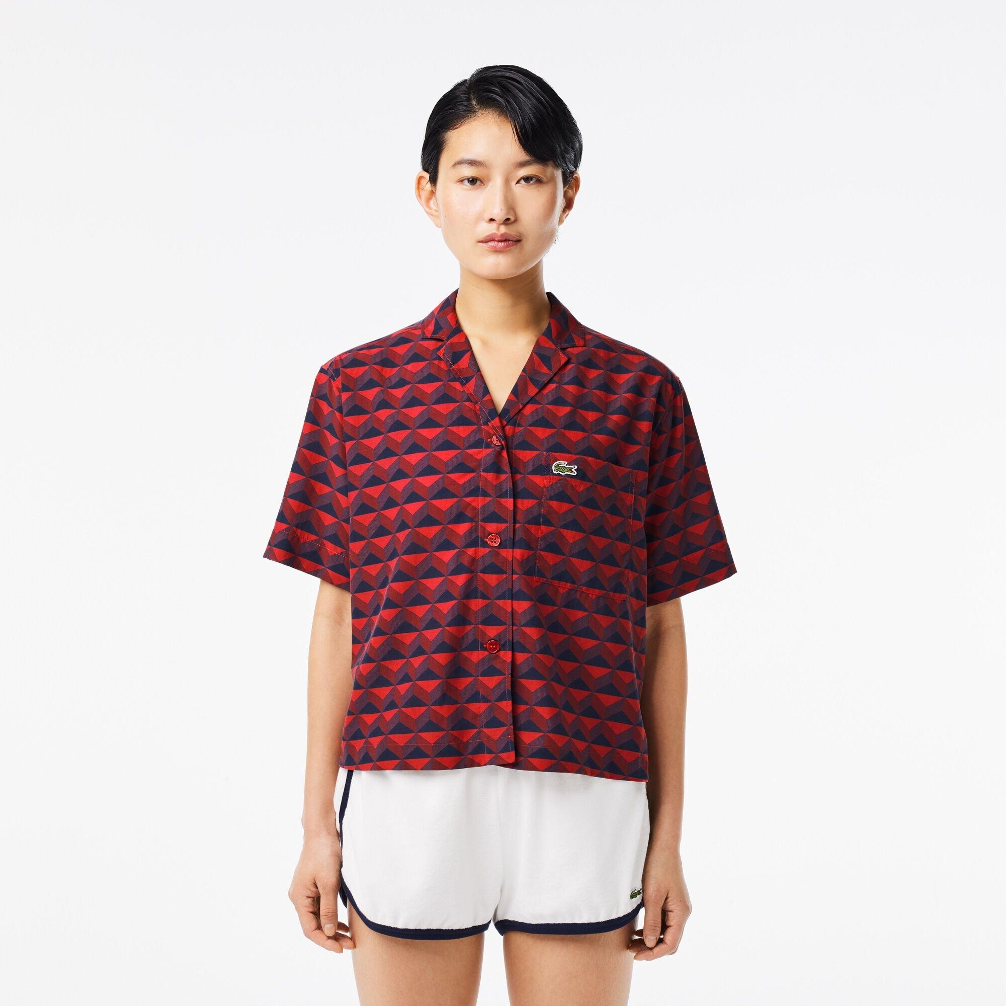 Penumbra - Lacoste - Women's Short-Sleeve Patterned Shirt - 3