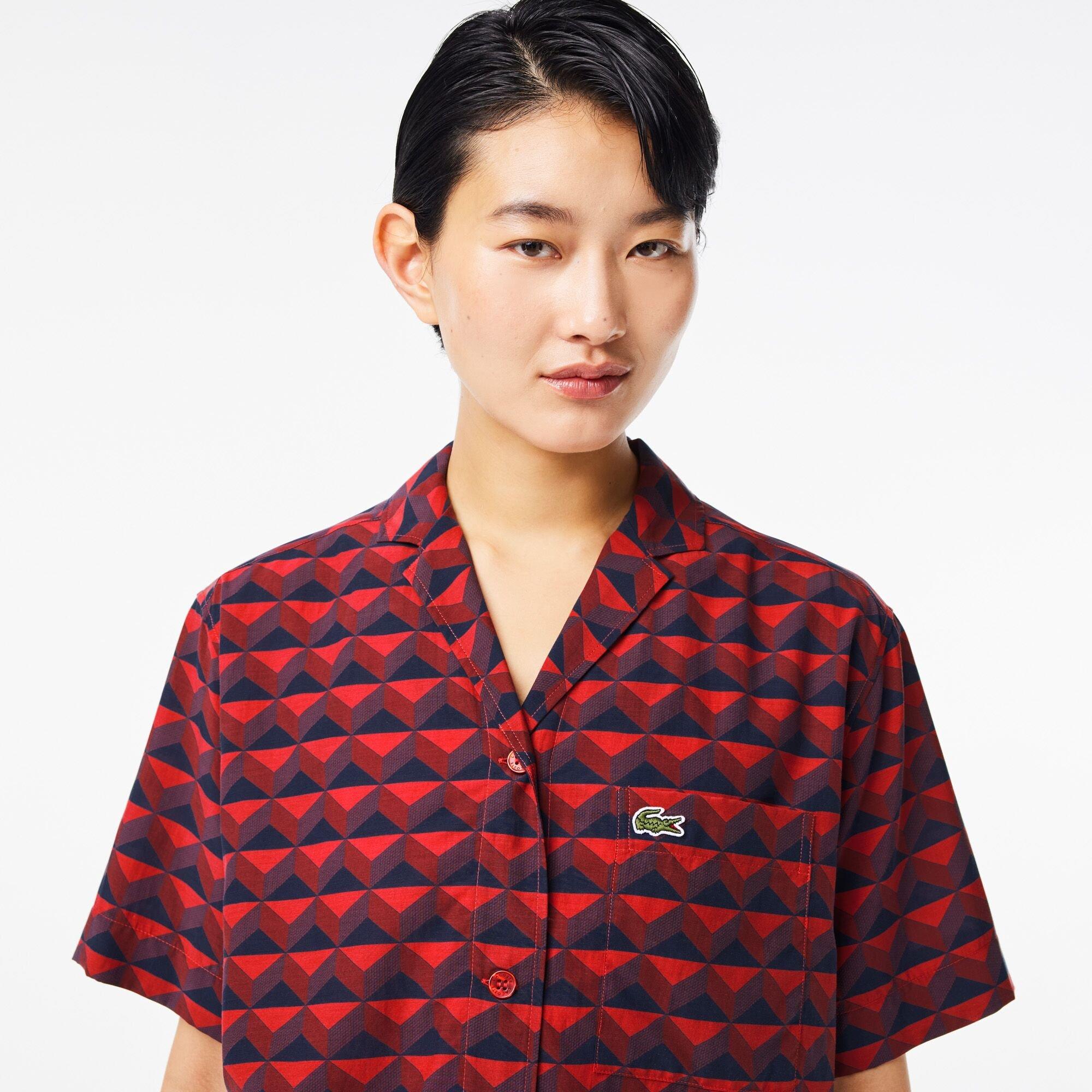 Penumbra - Lacoste - Women's Short-Sleeve Patterned Shirt - 5