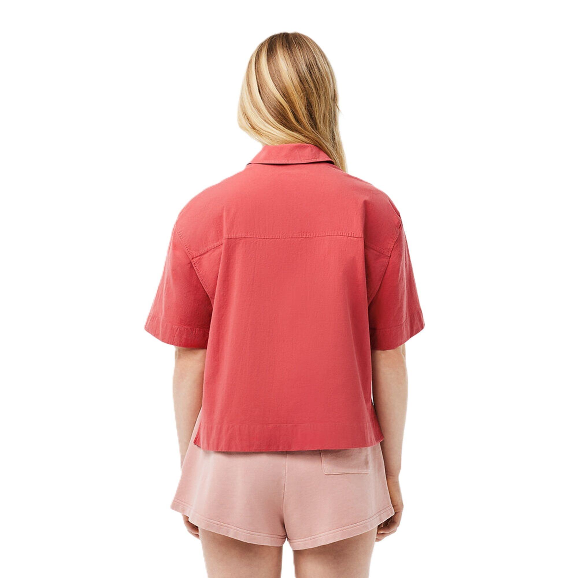 Sierra Red - Lacoste - Women's Short-Sleeve Plain Shirt - 2