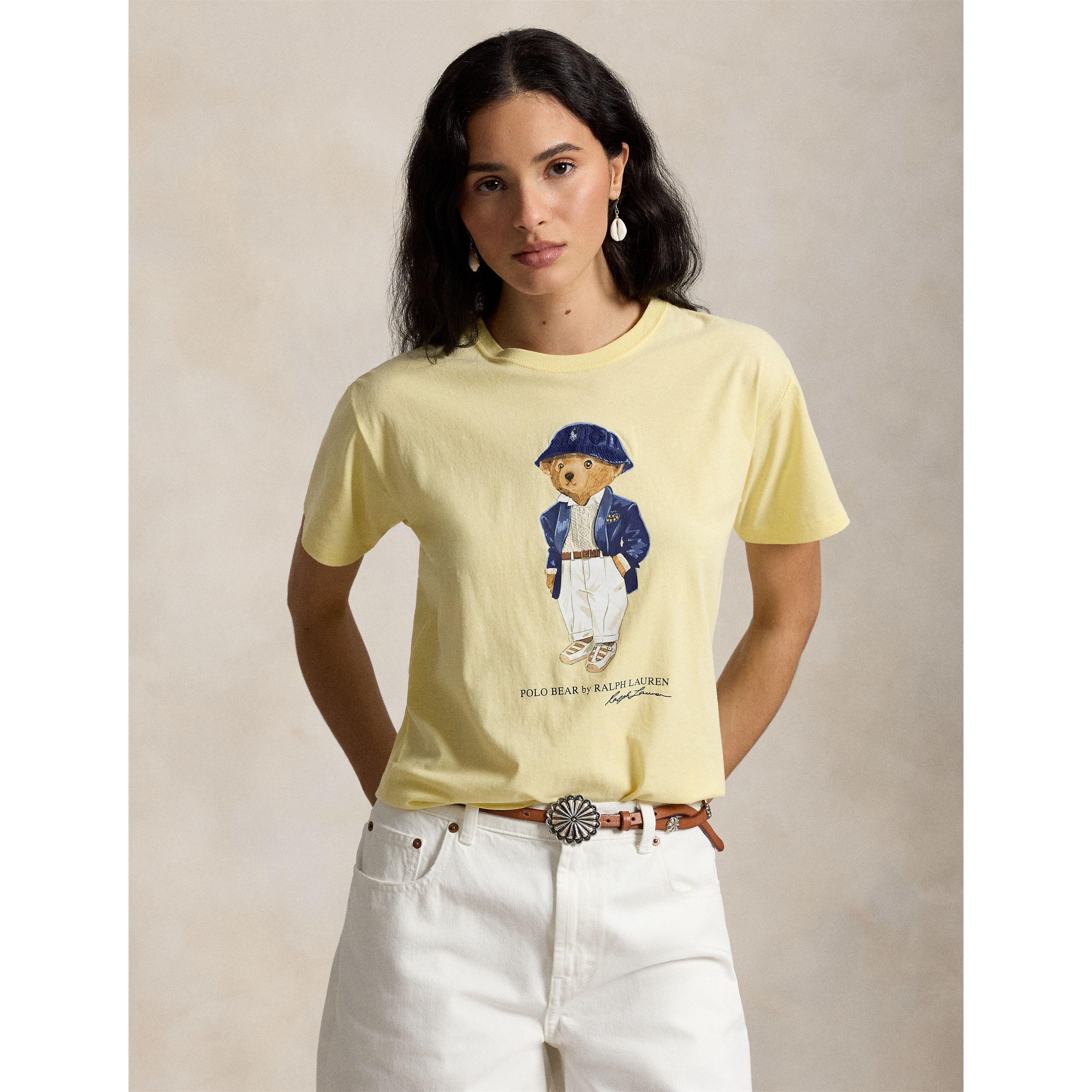Yellow - Polo Ralph Lauren - Women's Bear T-Shirt - 2