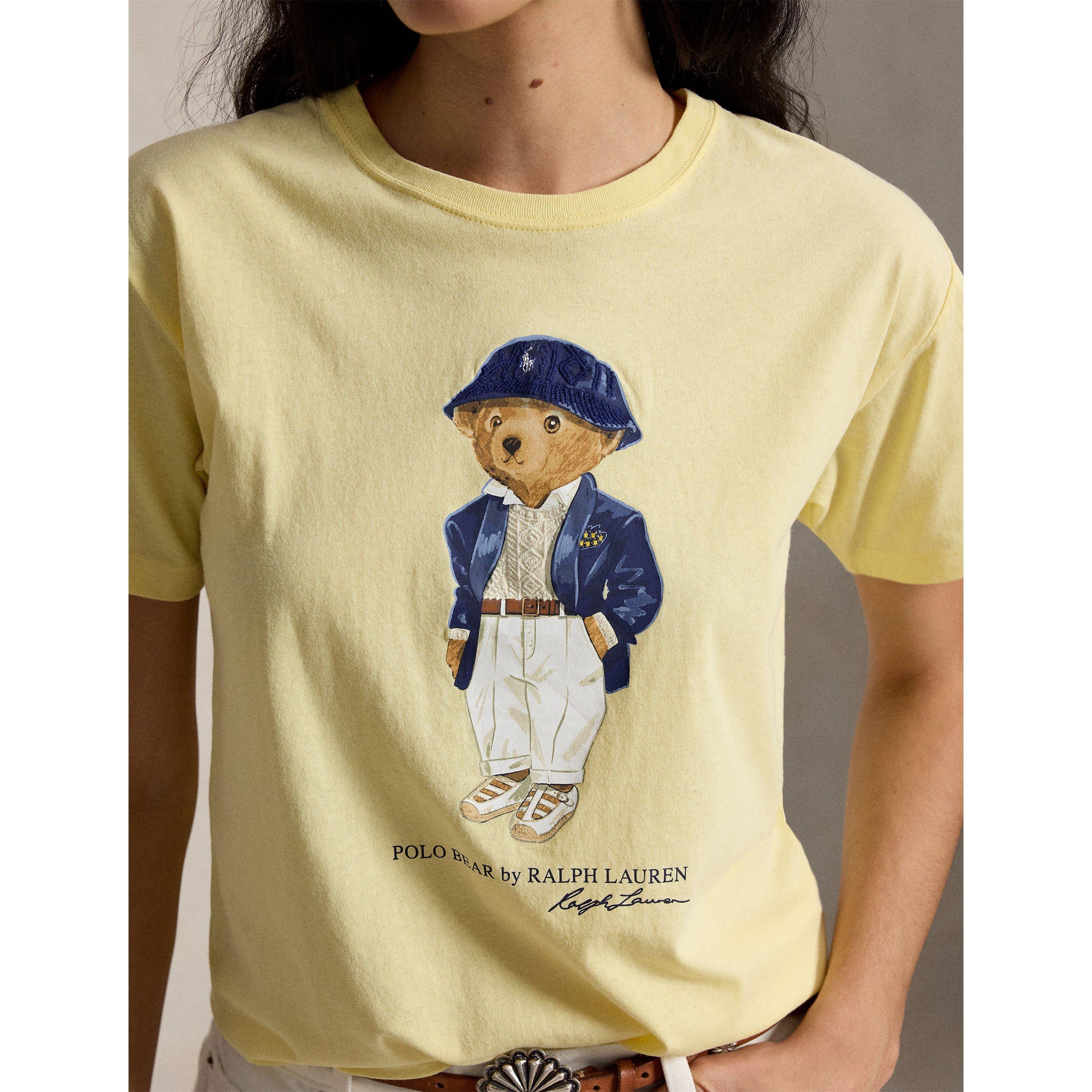 Yellow - Polo Ralph Lauren - Women's Bear T-Shirt - 4