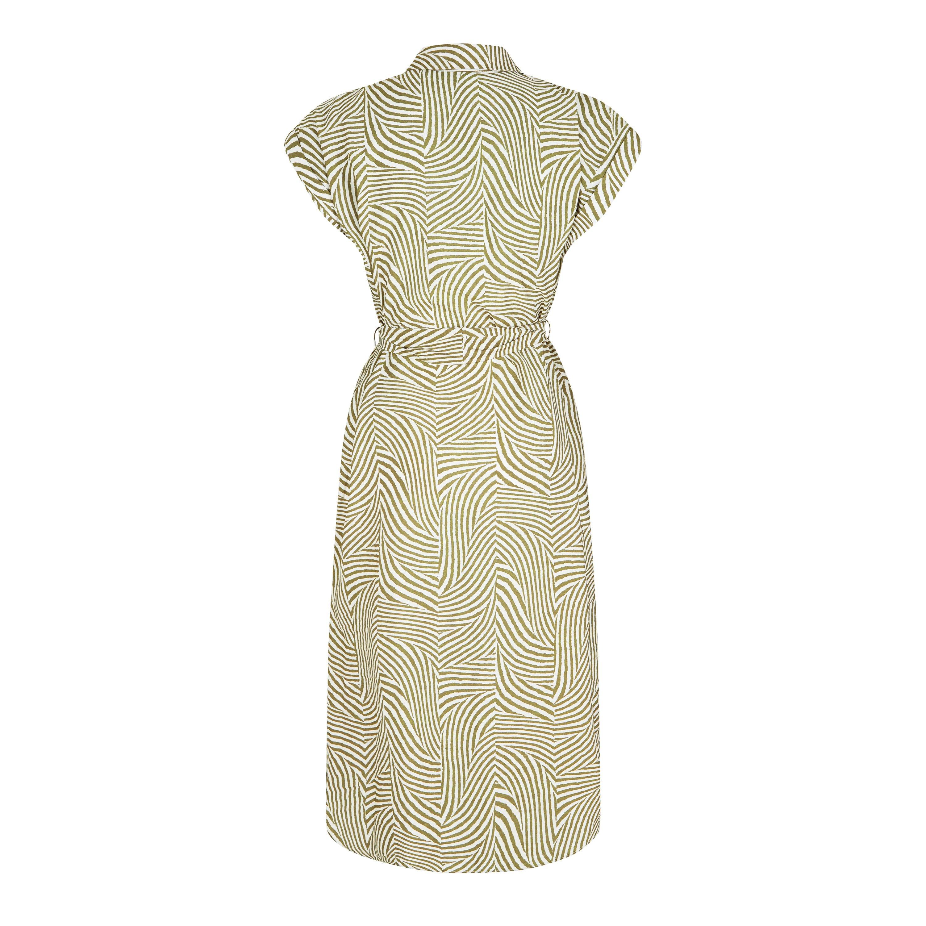 Groene Chevron - Biba - Biba Printed Shirt Dress - 6