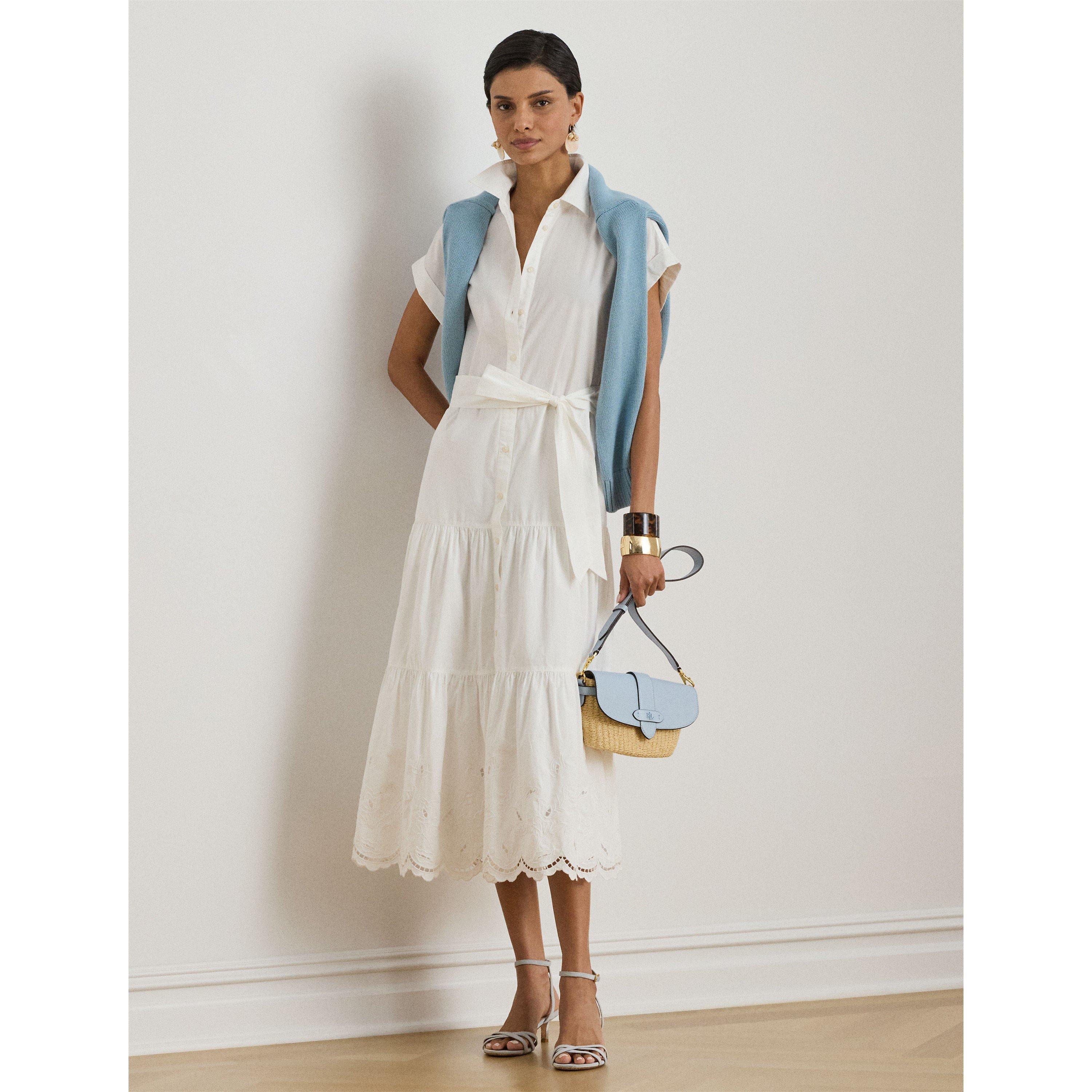 WHITE - Lauren by Ralph Lauren - Women's Shirt Dress - 5