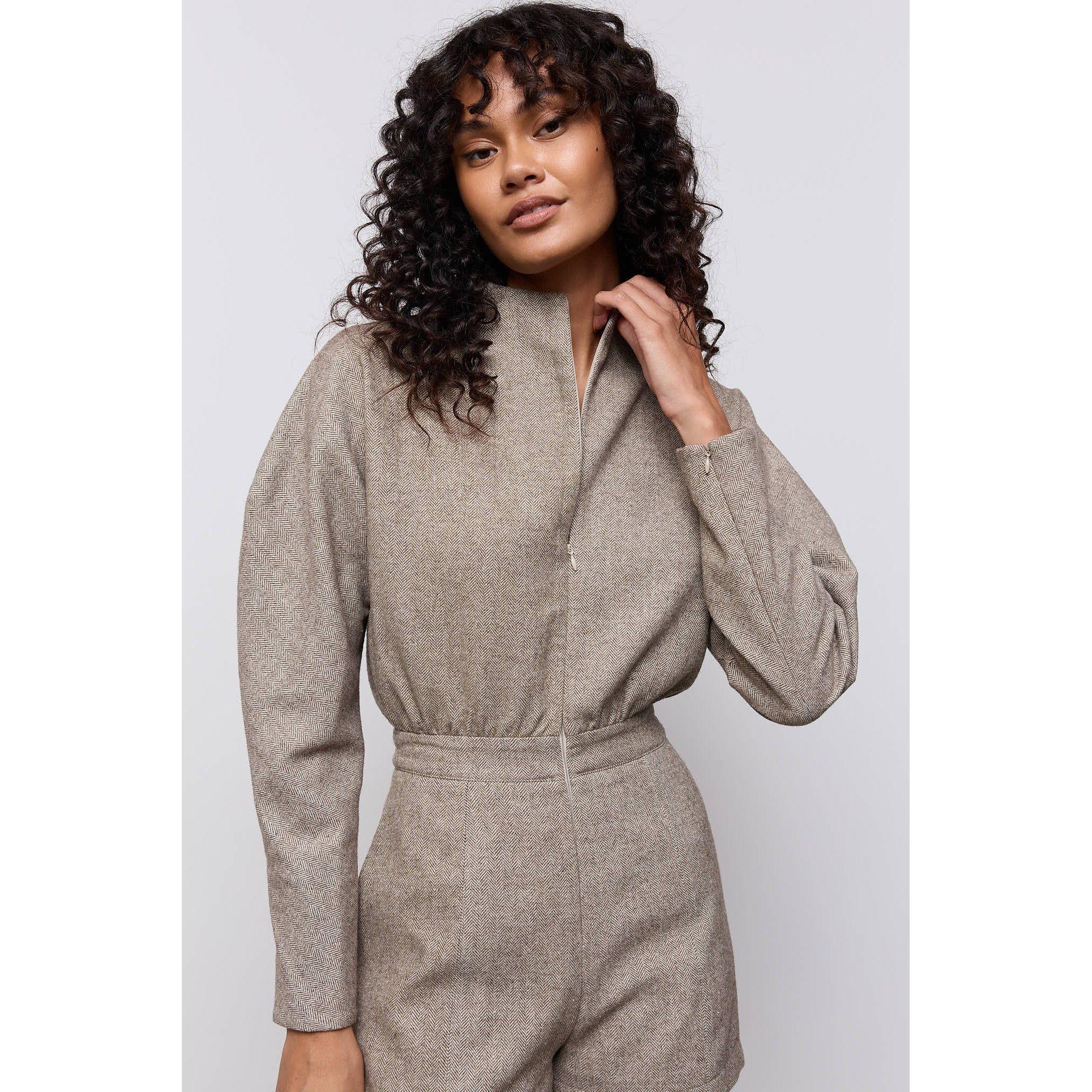 Brown - Odd Muse - Odd Mus Twd Playsuit Ld64 - 3
