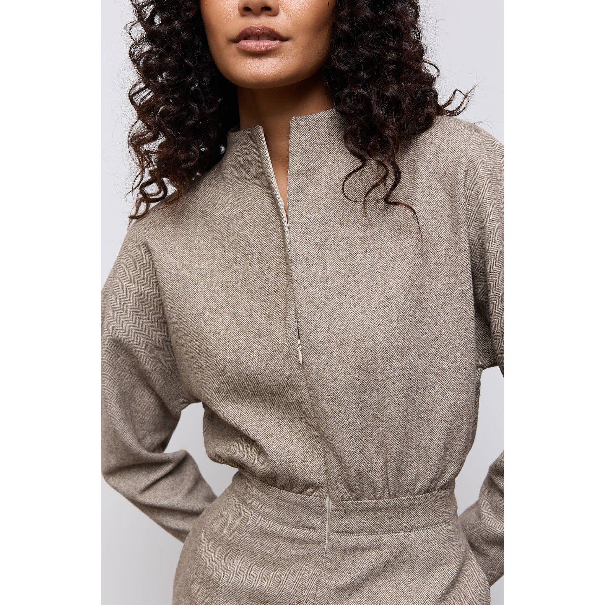 Brown - Odd Muse - Odd Mus Twd Playsuit Ld64 - 5