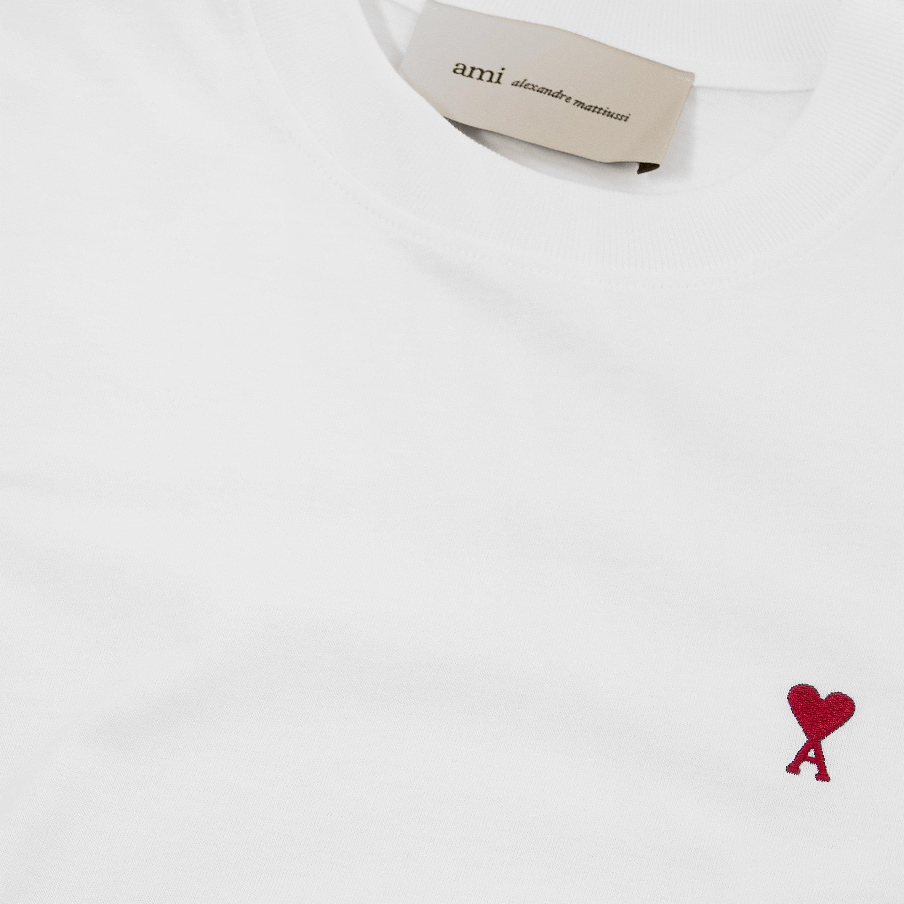 White - Ami Paris - Women's Heart T-Shirt - 5
