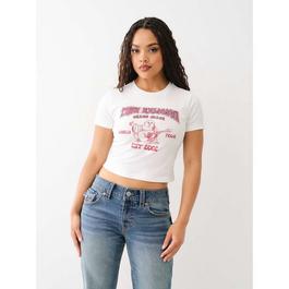 True Religion TR Short Sleeve Baby Tee Womens