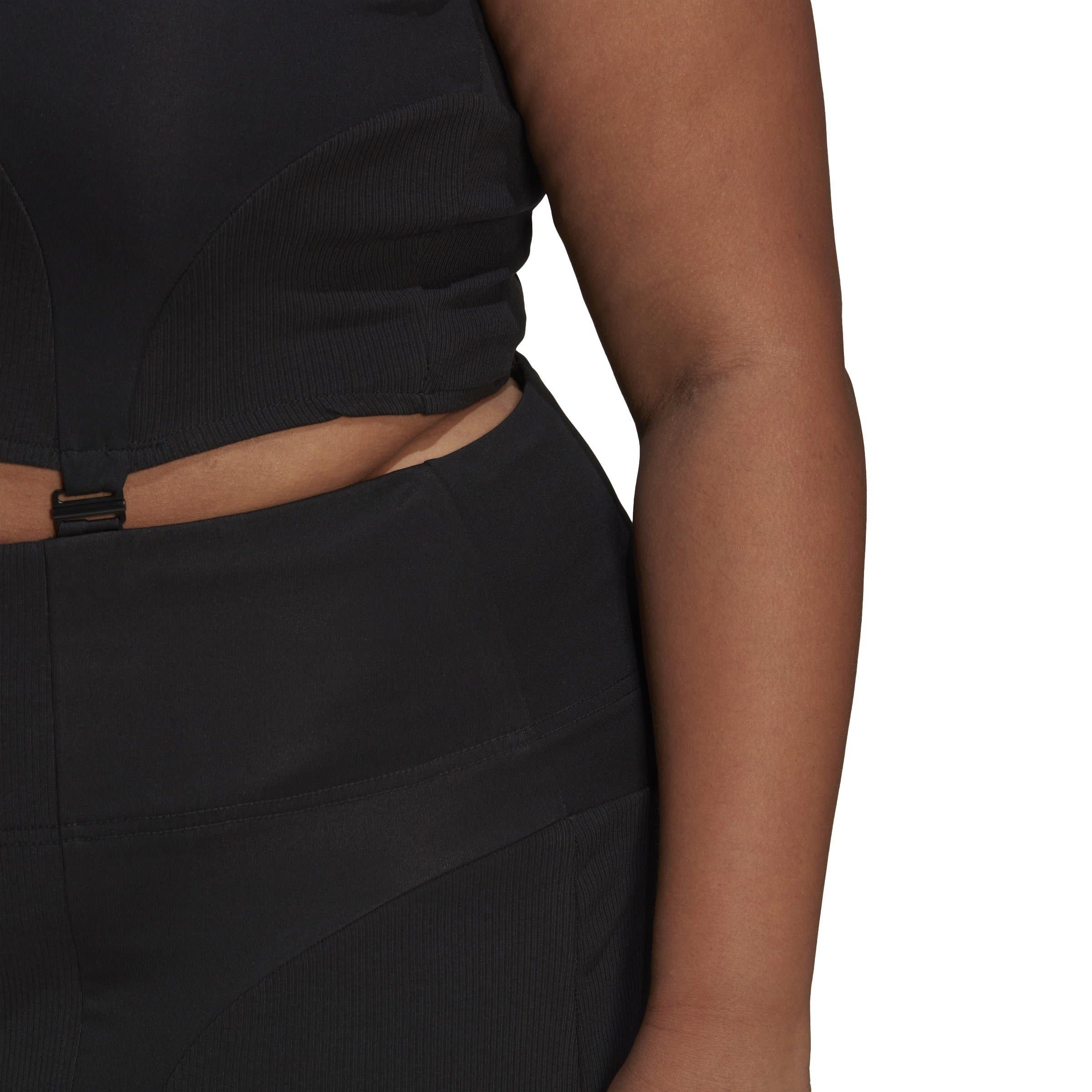 Black - adidas Originals - Women's Rib Cut Out Dress - 7
