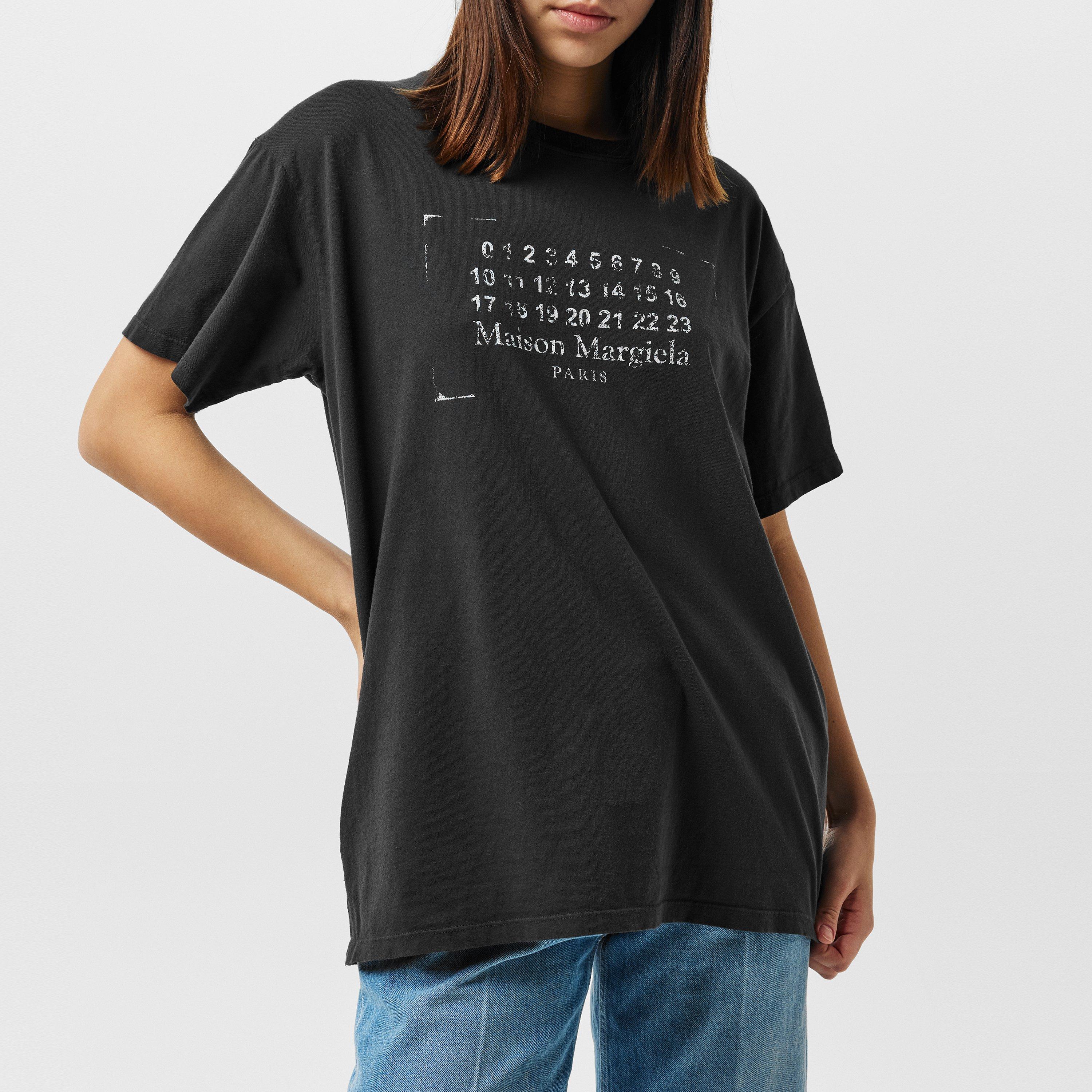 Washed black - Maison Margiela - Numeric Oversized T-Shirt - 3