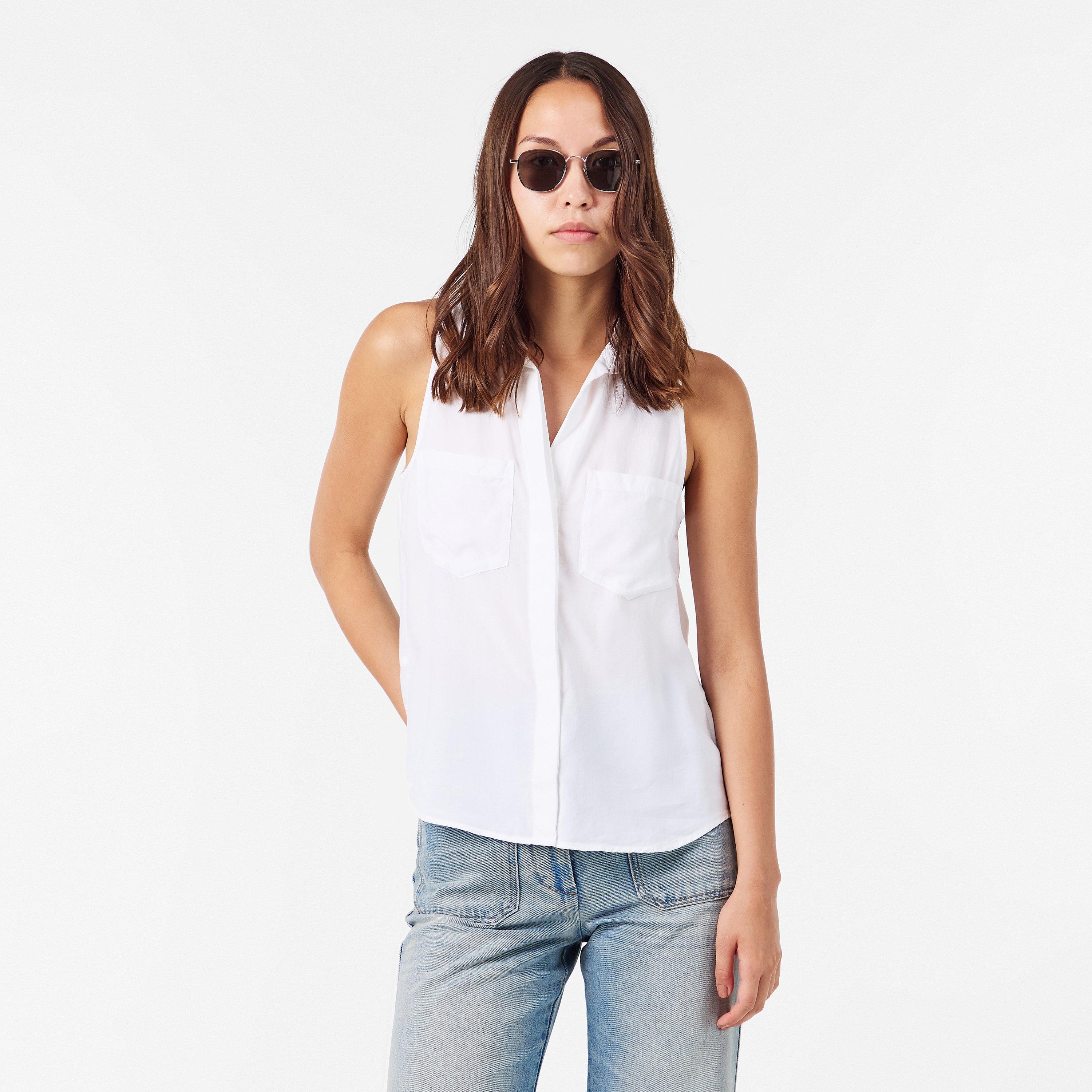 White - Bella Dahl - Women's Regular Fit Split Back T-Shirt - 3