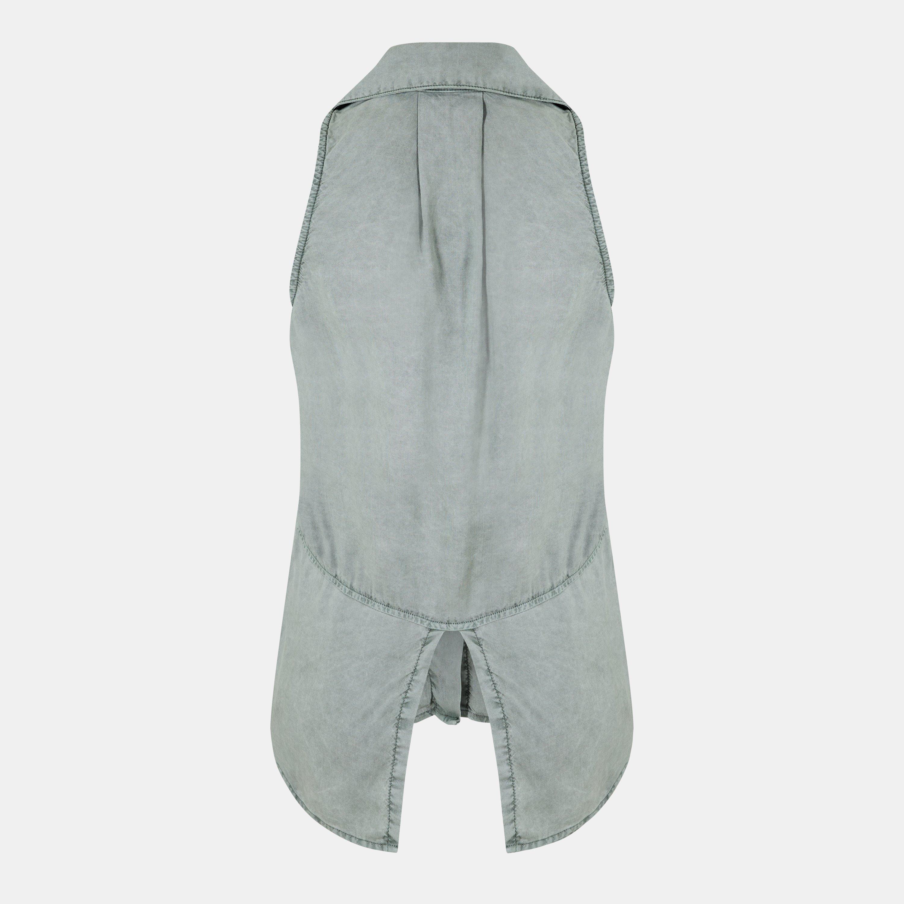 Soft Army - Bella Dahl - Women's Regular Fit Split Back T-Shirt - 2