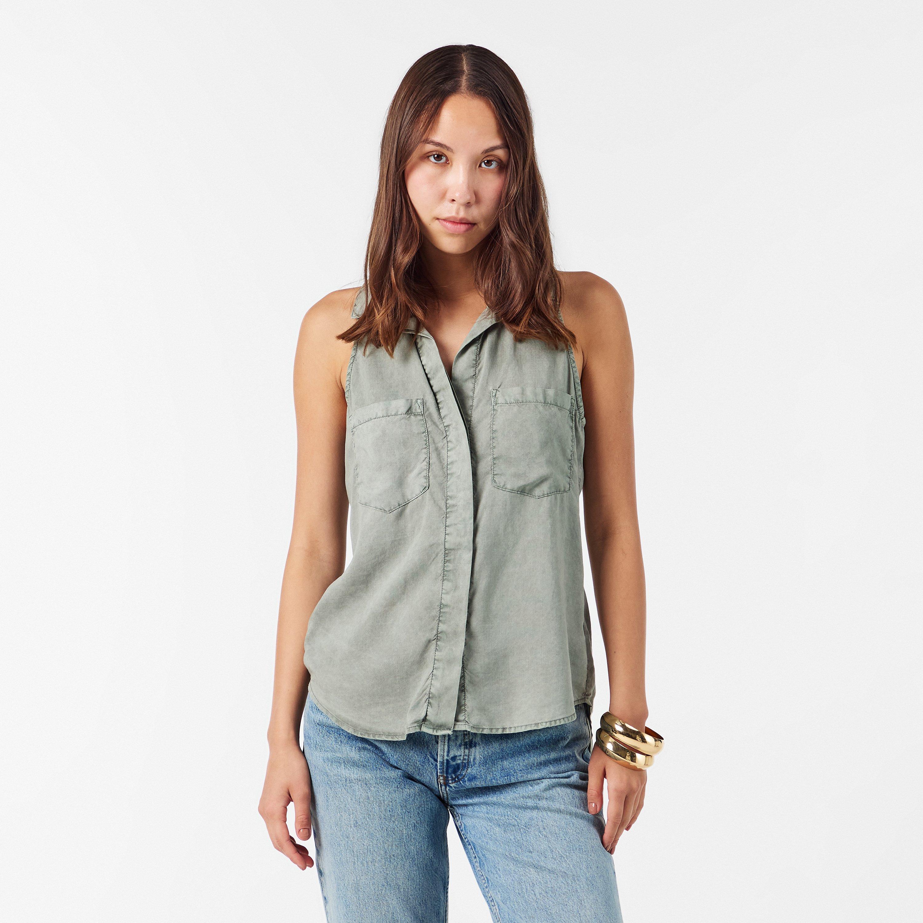 Soft Army - Bella Dahl - Women's Regular Fit Split Back T-Shirt - 3