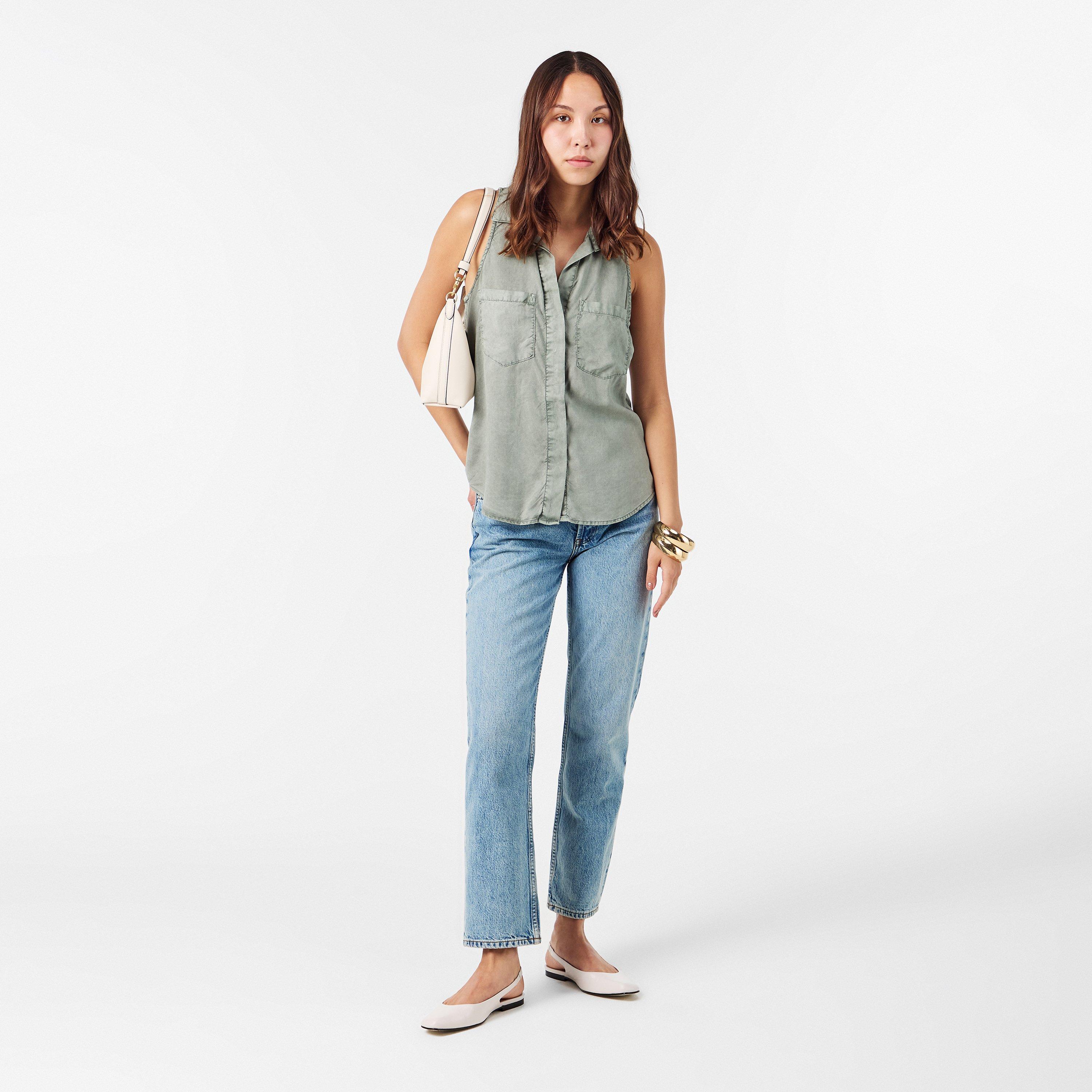 Soft Army - Bella Dahl - Women's Regular Fit Split Back T-Shirt - 6