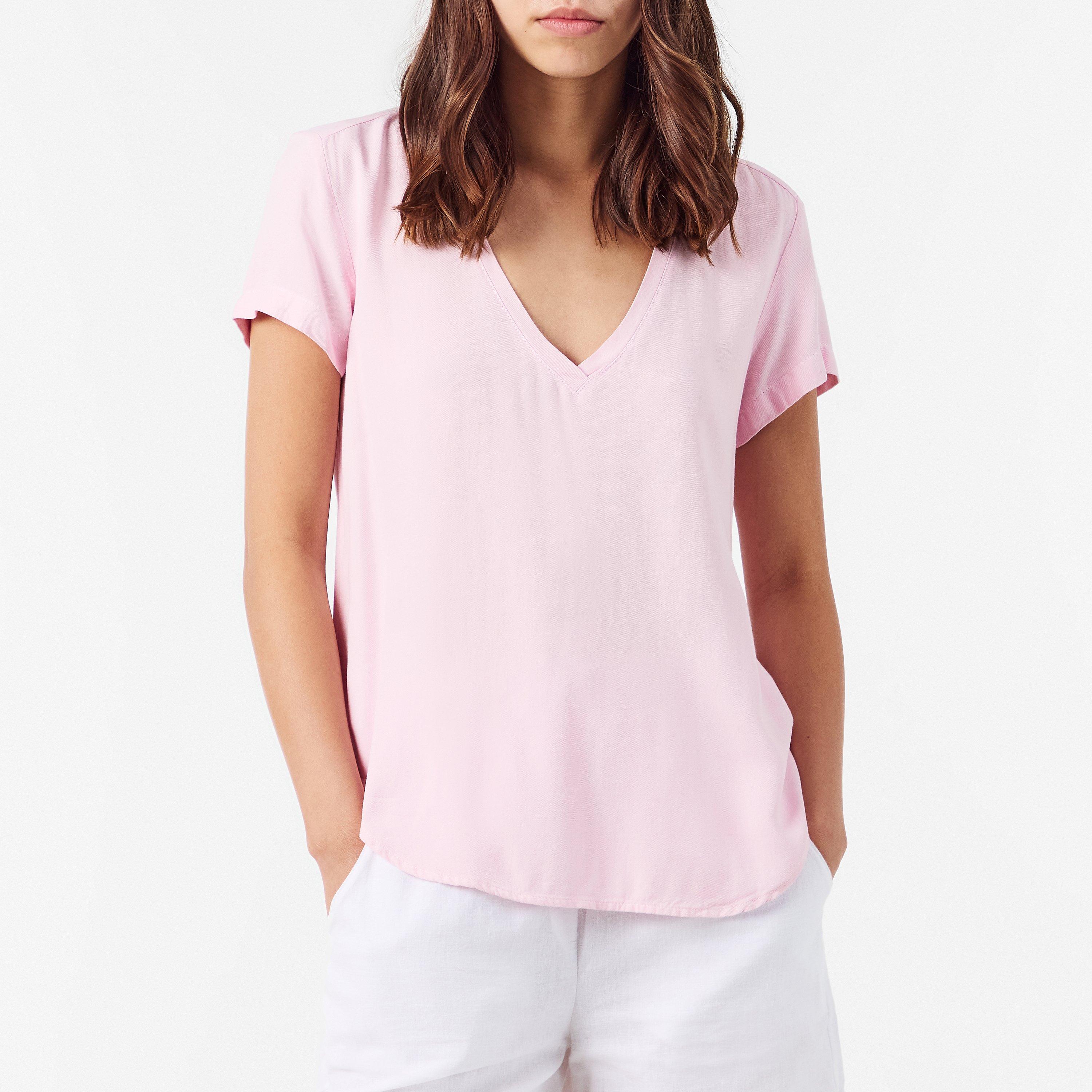 Rose Petal - Bella Dahl - Women's V Neck T-Shirt - 3