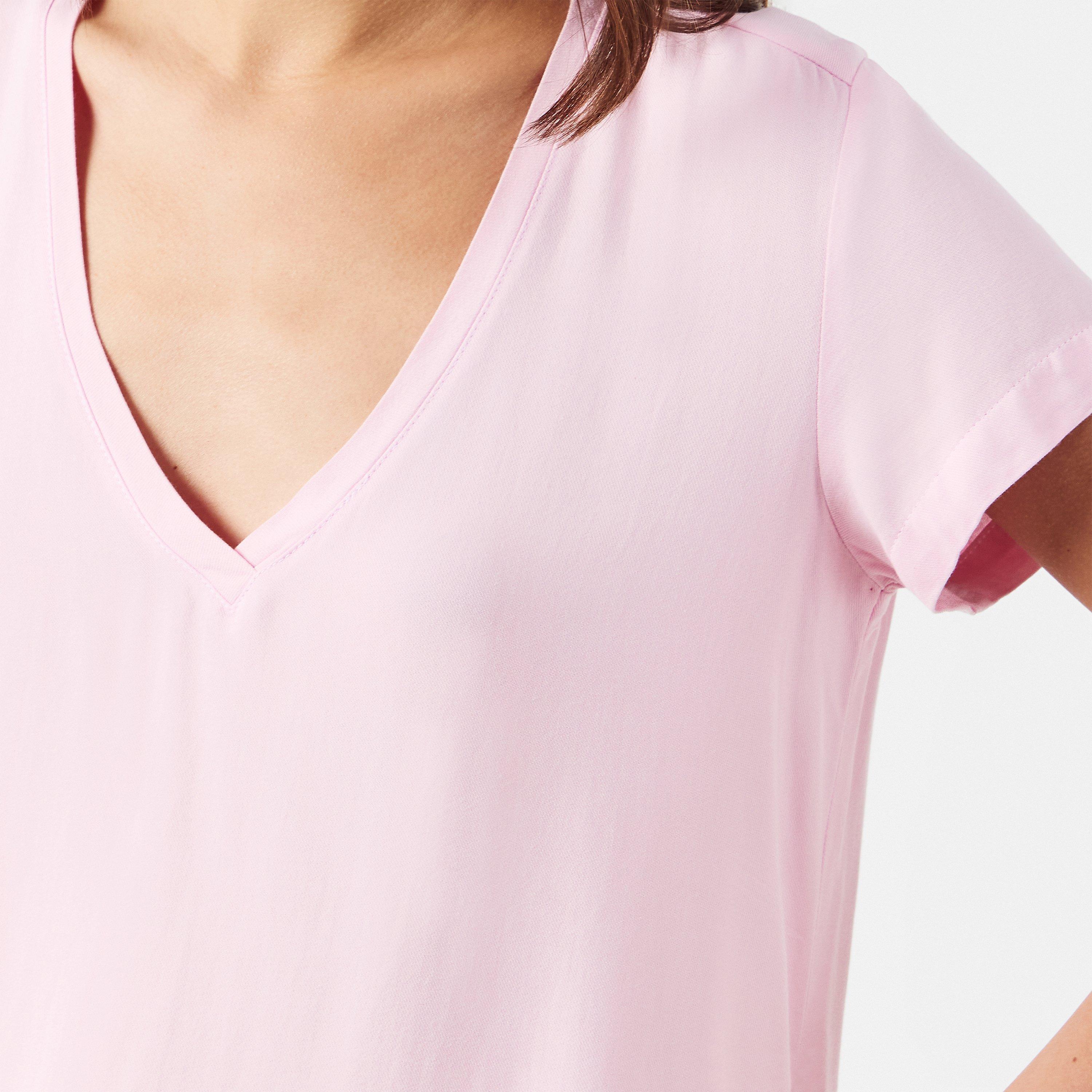 Rose Petal - Bella Dahl - Women's V Neck T-Shirt - 5