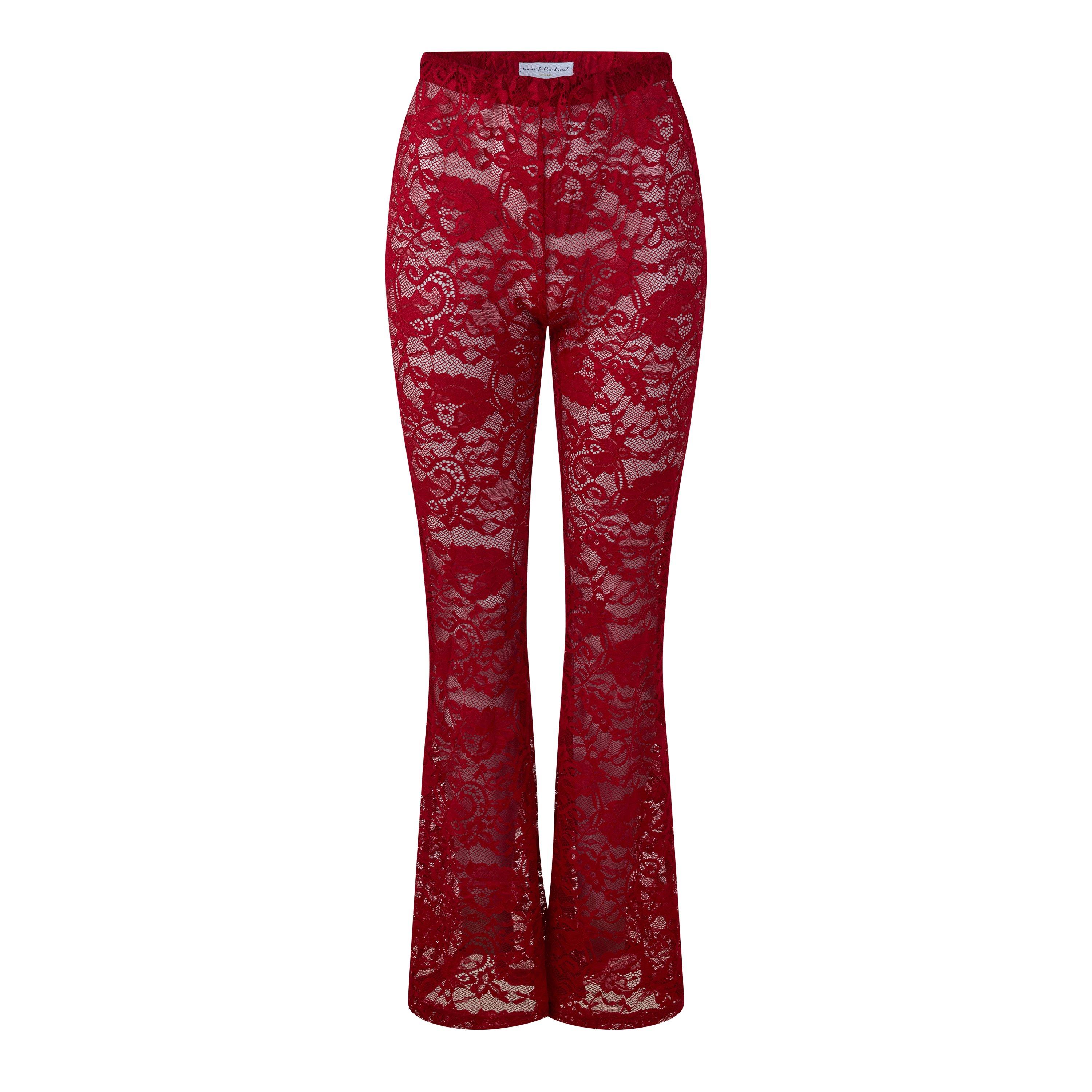 Red - Never Fully Dressed - Never Red Lace Trous Ld64 - 1