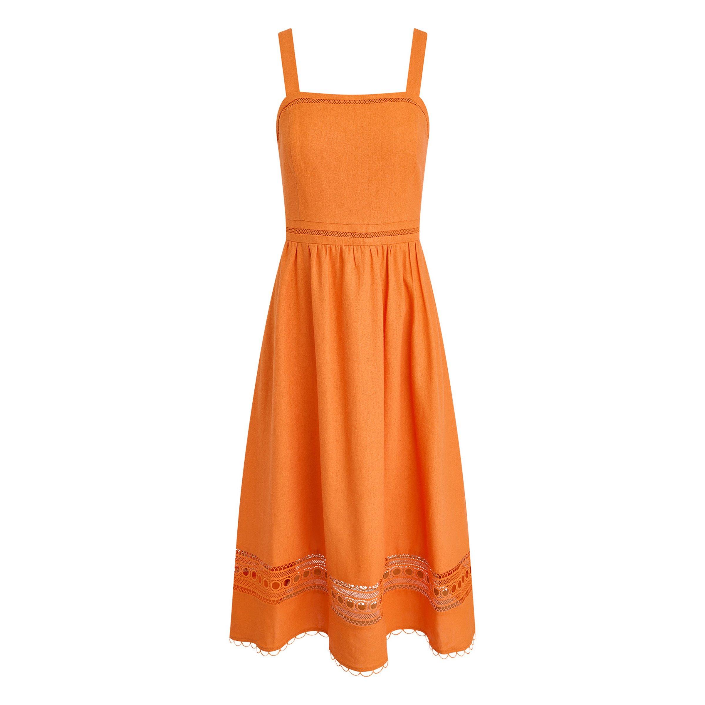 DKNY Women's Swing Dress - Amberglow - Size 8 (XS)
