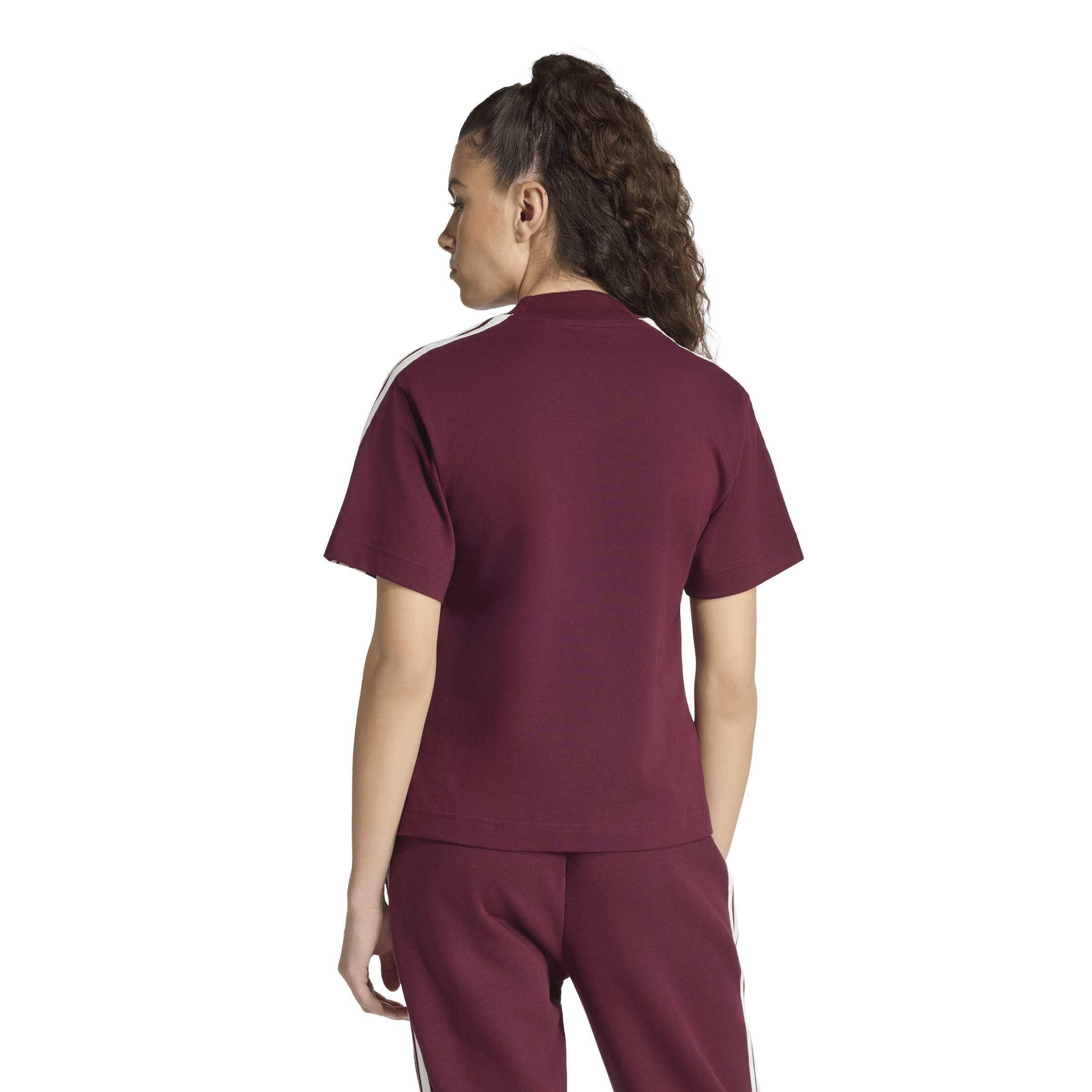 Maroon/White - adidas - Women's T-Shirt - 3