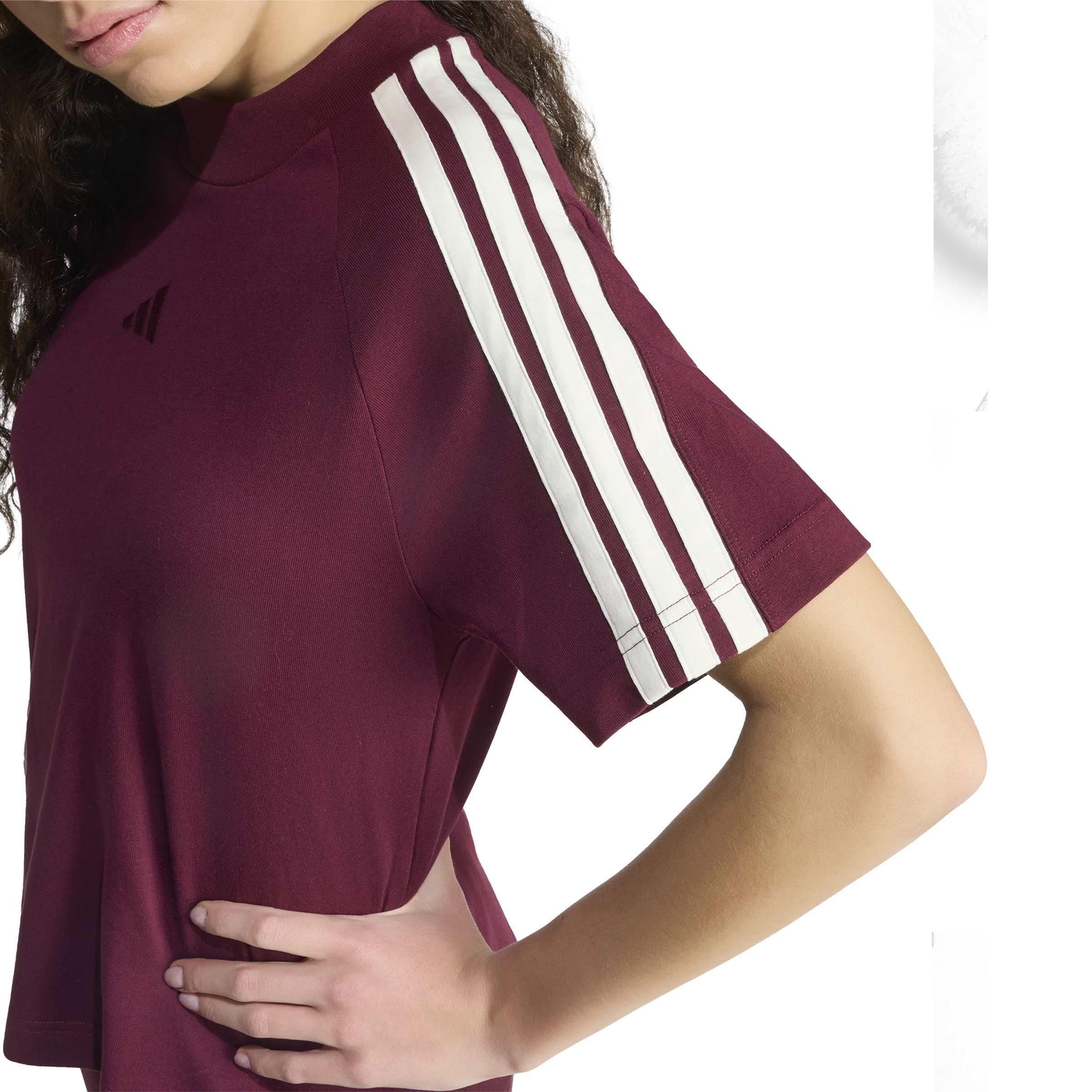 Maroon/White - adidas - Women's T-Shirt - 5