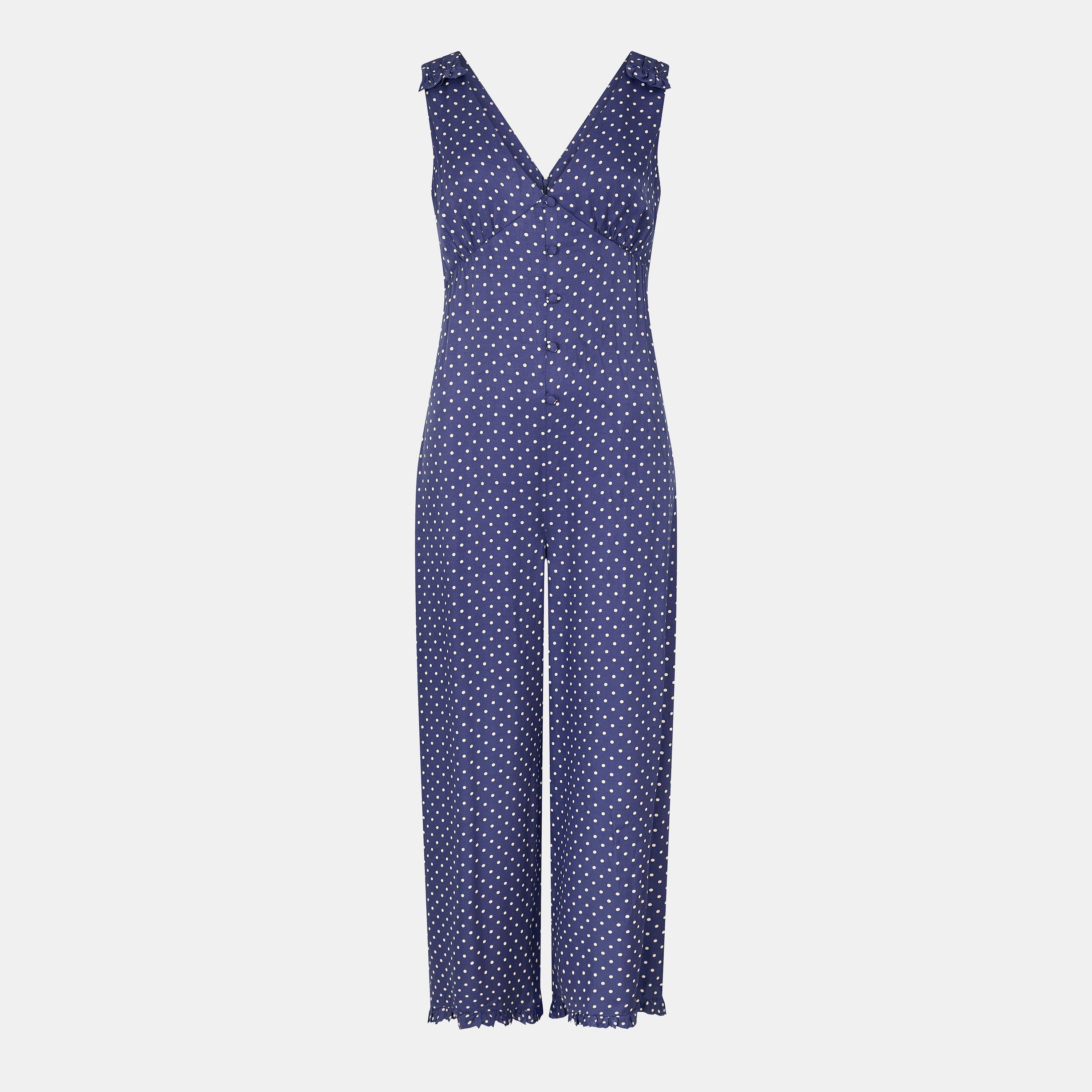Nobodys Child Women's Clio Waistline Definition Jumpsuit - Blue