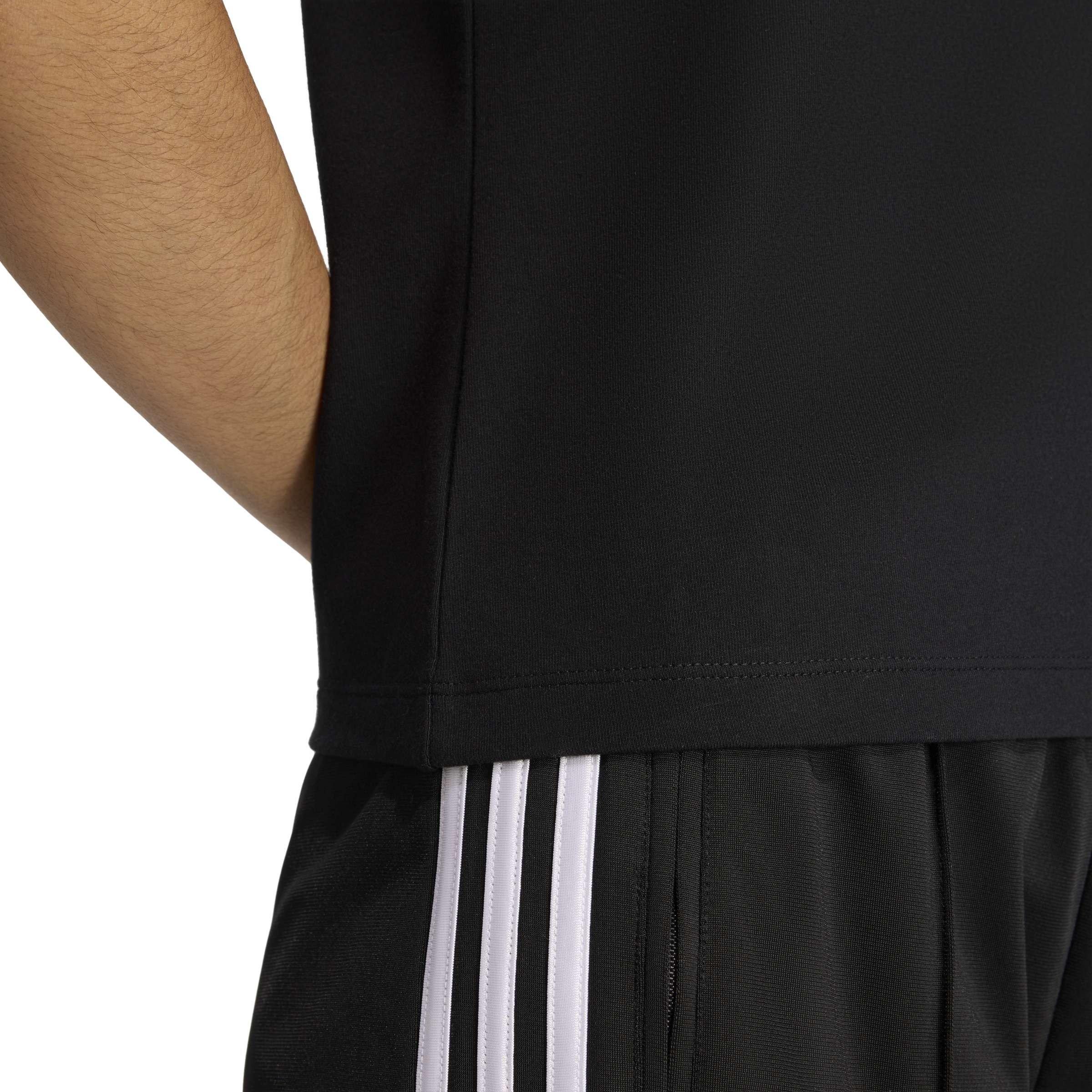 Black/White - adidas Originals - adidas 3 Stripes Slim Tee - 5