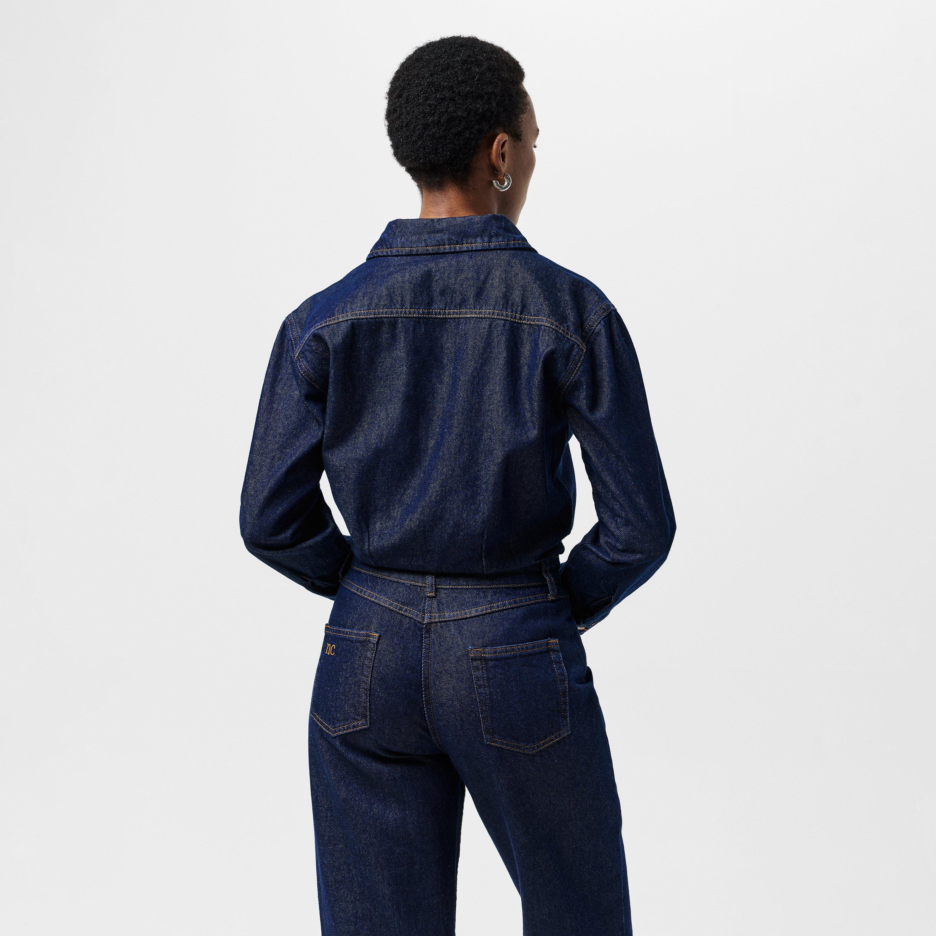 Blu - Nobodys Child - Women's Denim Boiler Jumpsuit - 4