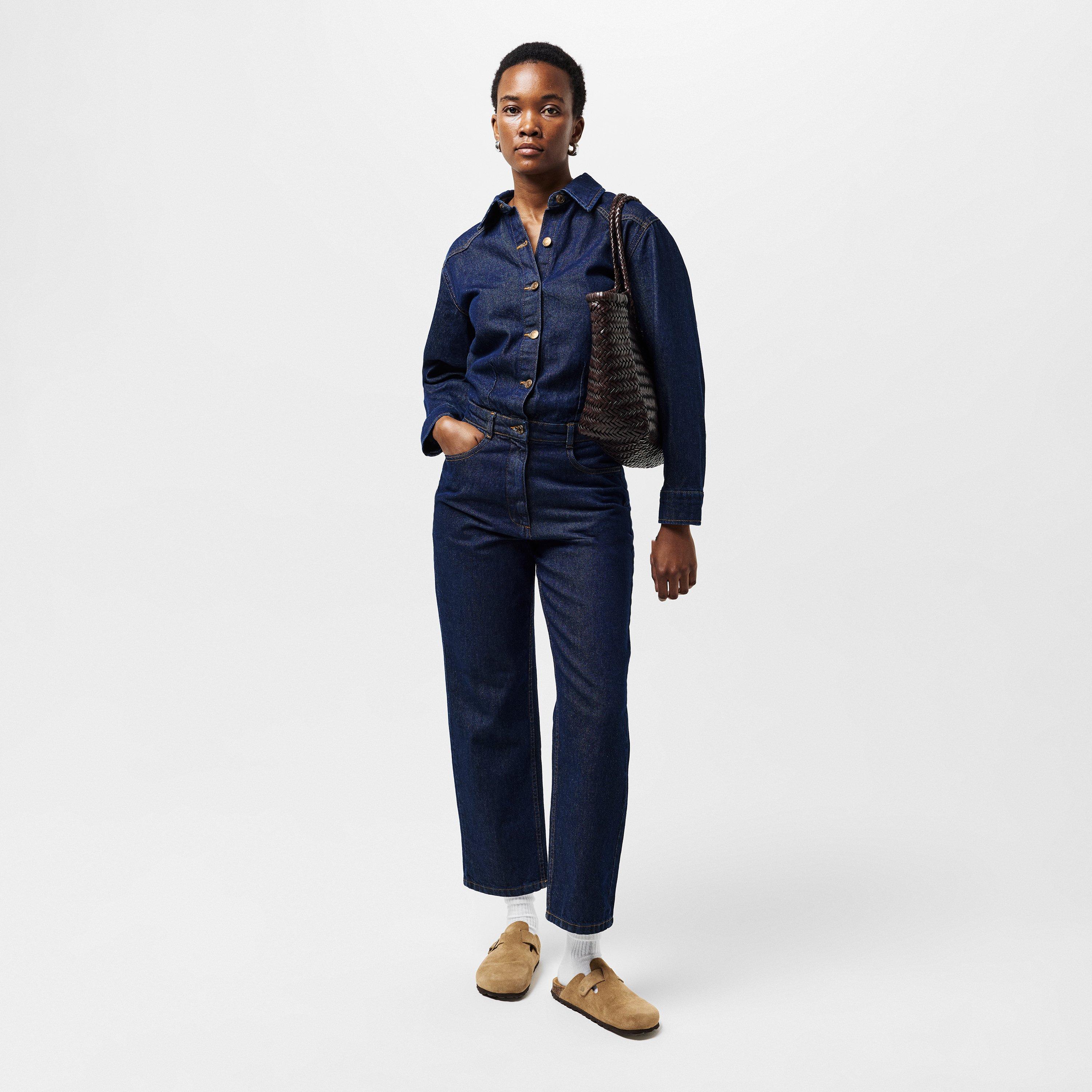 Blu - Nobodys Child - Women's Denim Boiler Jumpsuit - 6