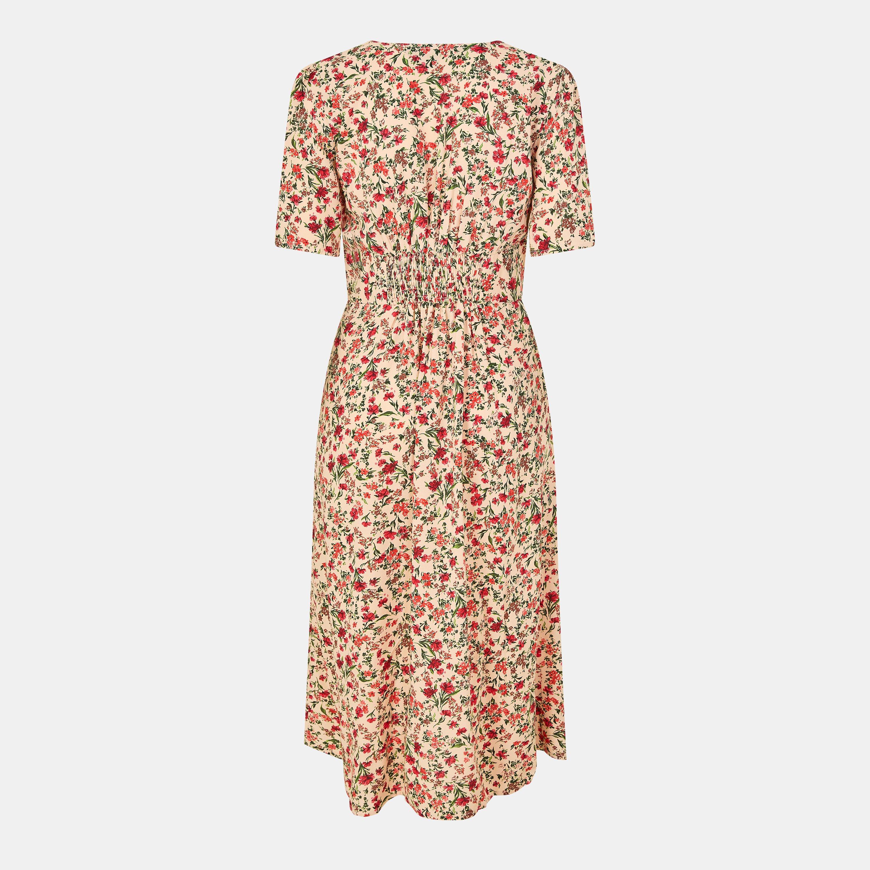 Cream - Nobodys Child - Women's Alexa Midi Tea Dress - 2