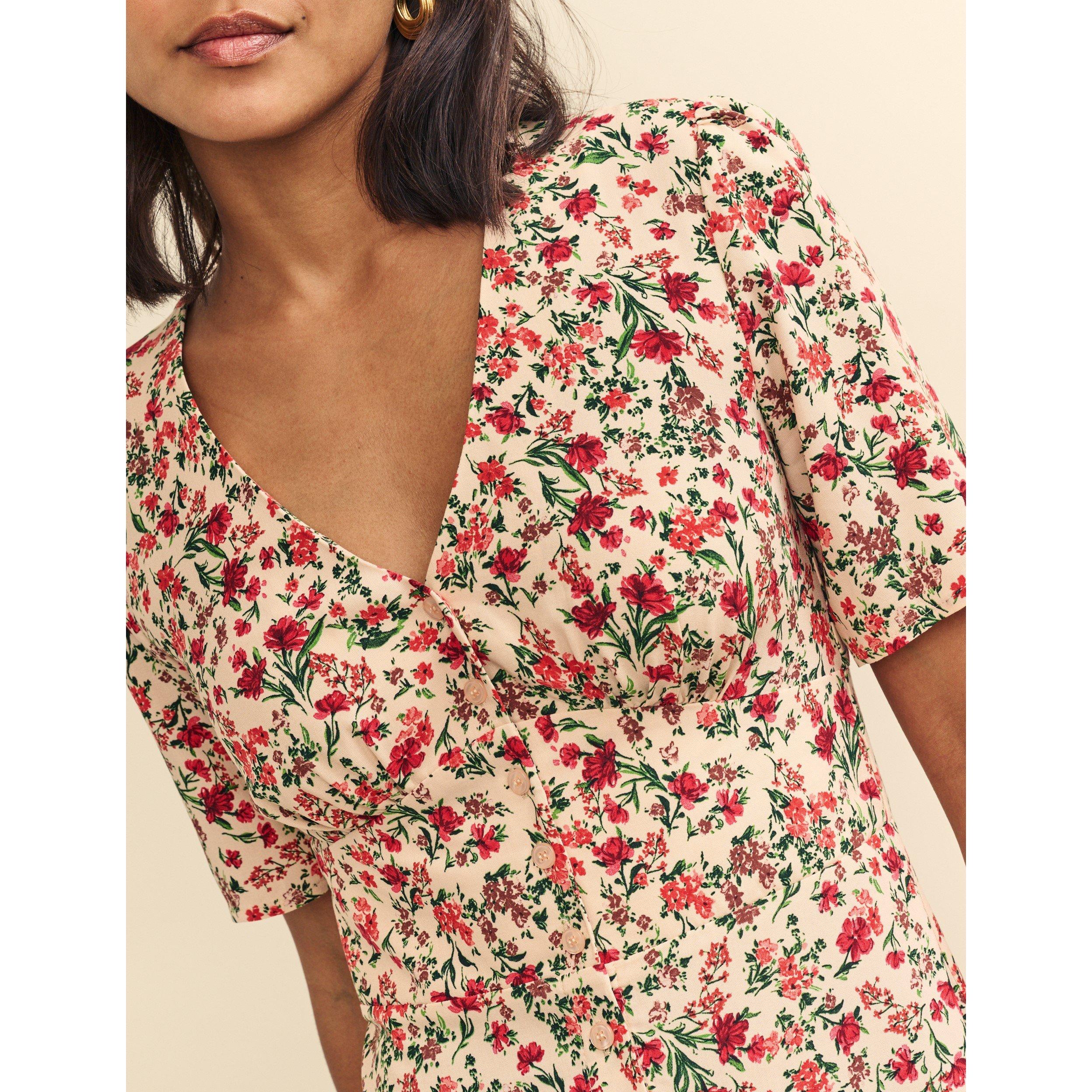 Cream - Nobodys Child - Women's Alexa Midi Tea Dress - 3