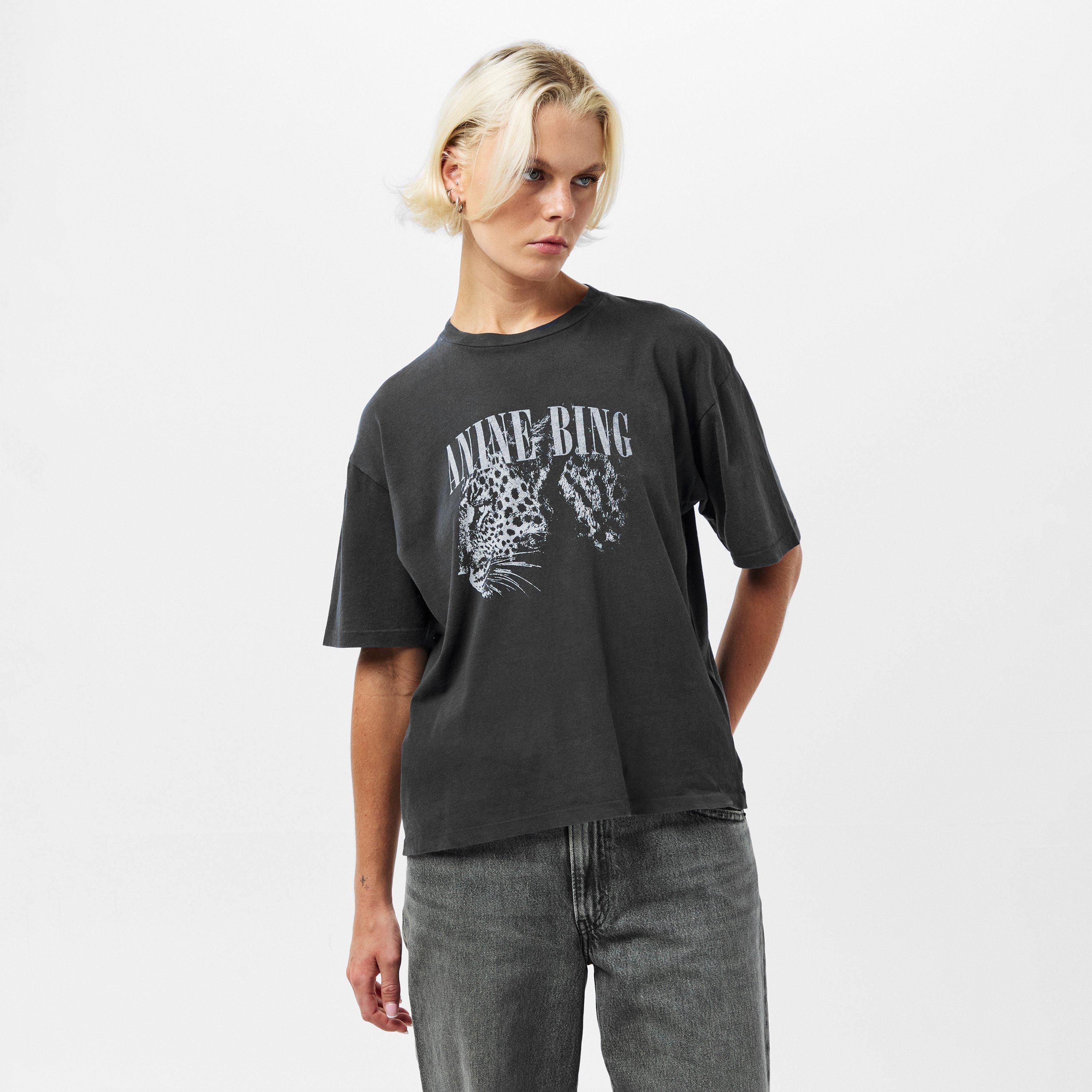 WASHED BLACK - Anine Bing - Women's Cohen Regular Fit T-Shirt - 3