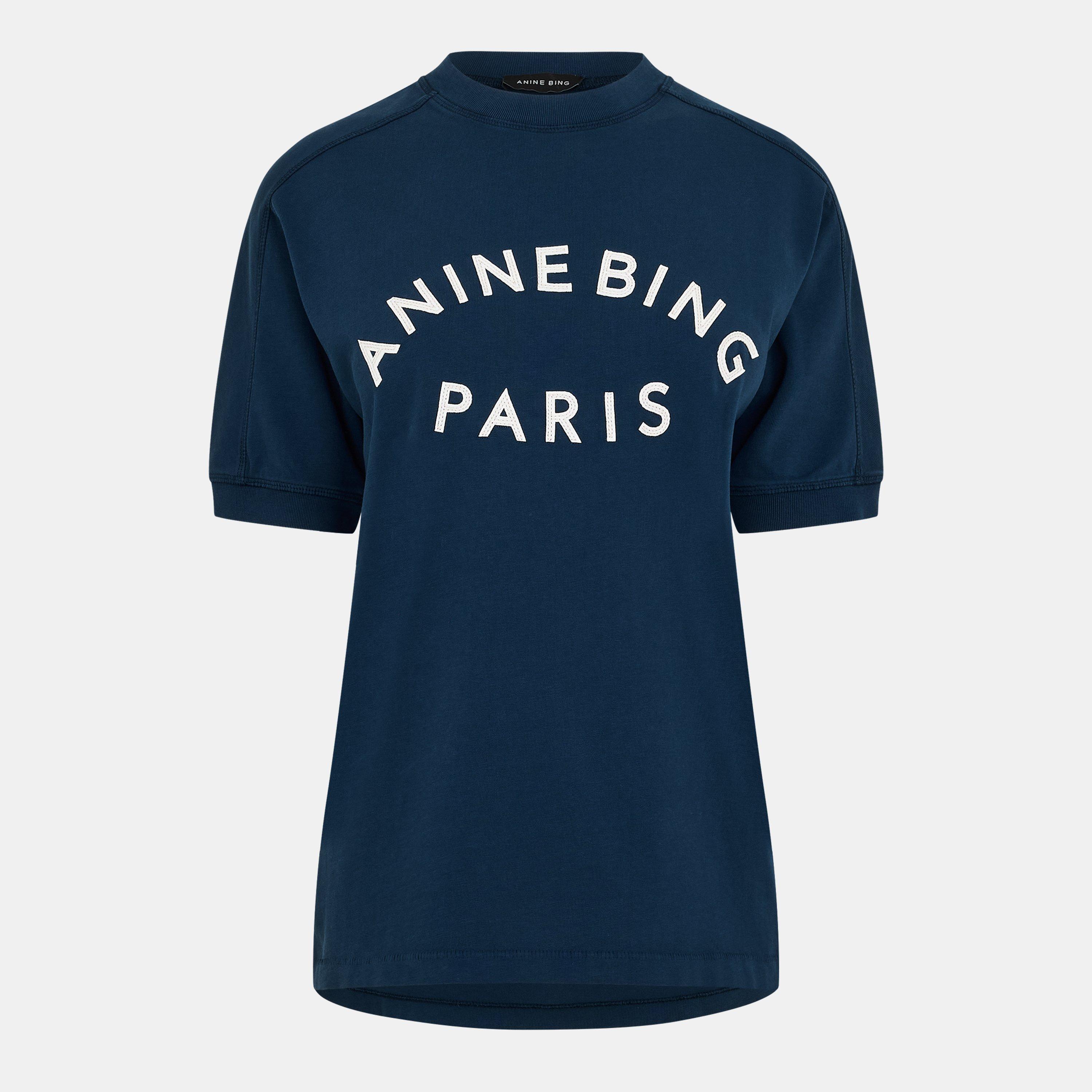 Anine Bing Women's T-Shirt - DARK BLUE - Size 14 (L)