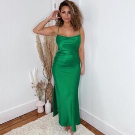 AX Paris Satin Cowl Neck Midi Dress