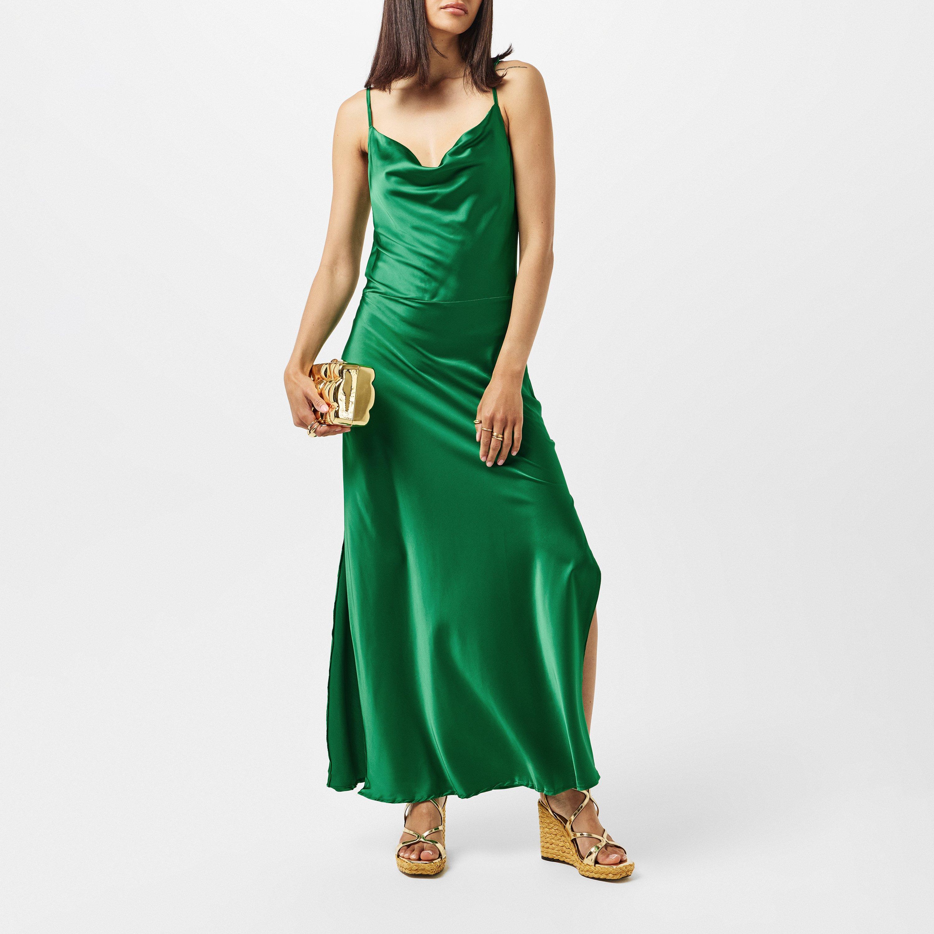AX Paris Satin Cowl Neck Midi Dress Wrap Dresses Sports Direct ax-paris-satin-cowl-neck-midi-dress-wrap-dresses-sports-direct