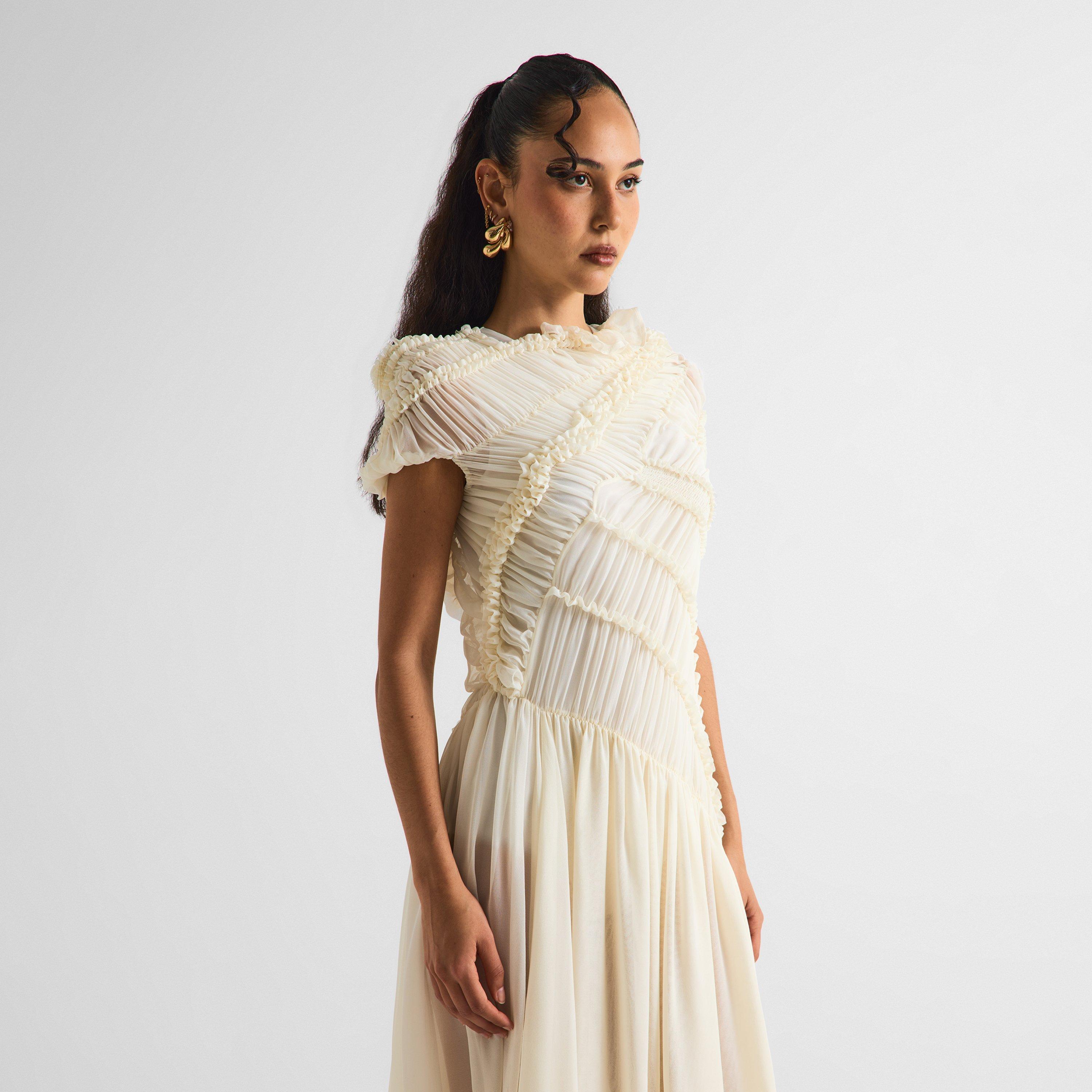 Cream - Magda Butrym - Women's Dress 06 Long Maxi - 3