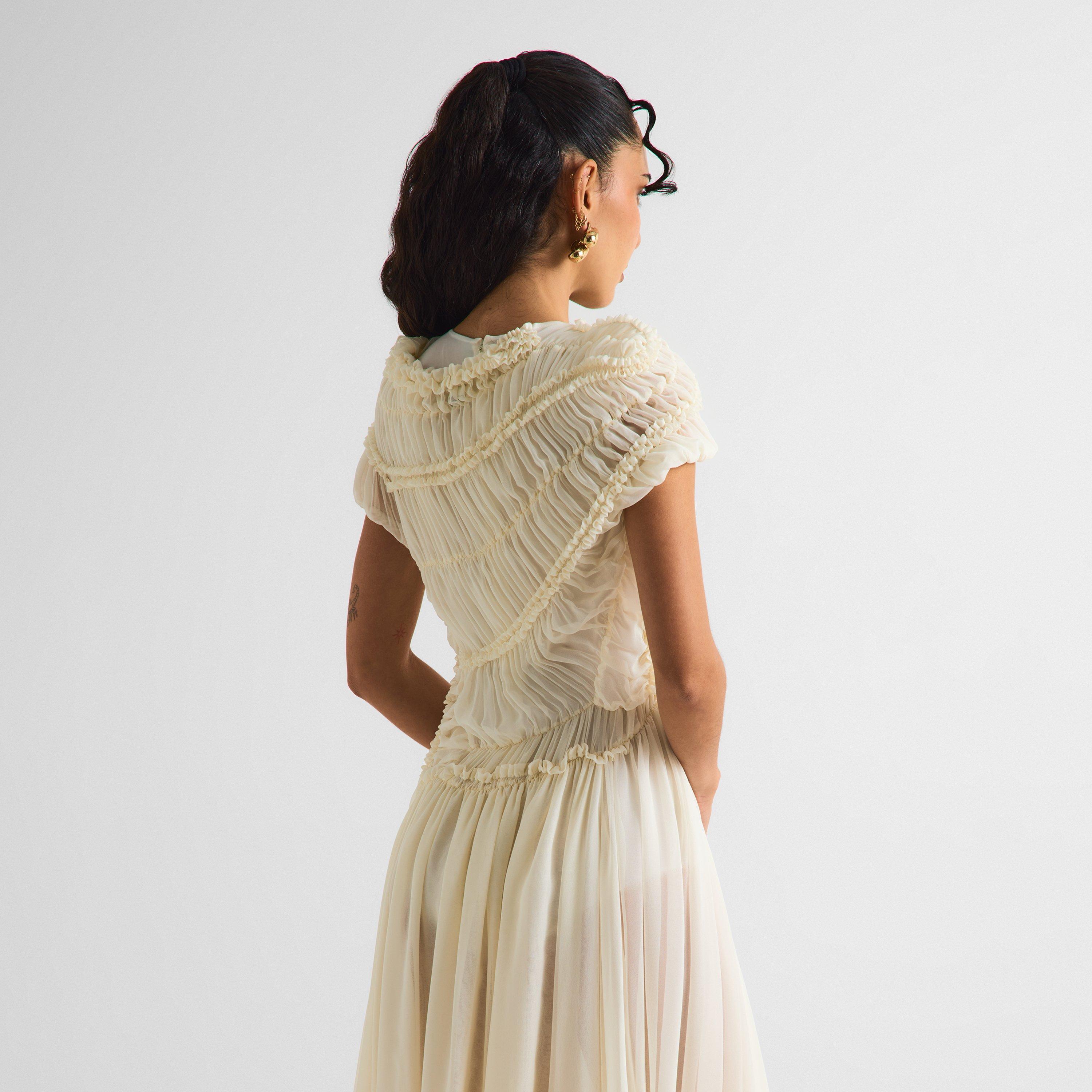 Cream - Magda Butrym - Women's Dress 06 Long Maxi - 4
