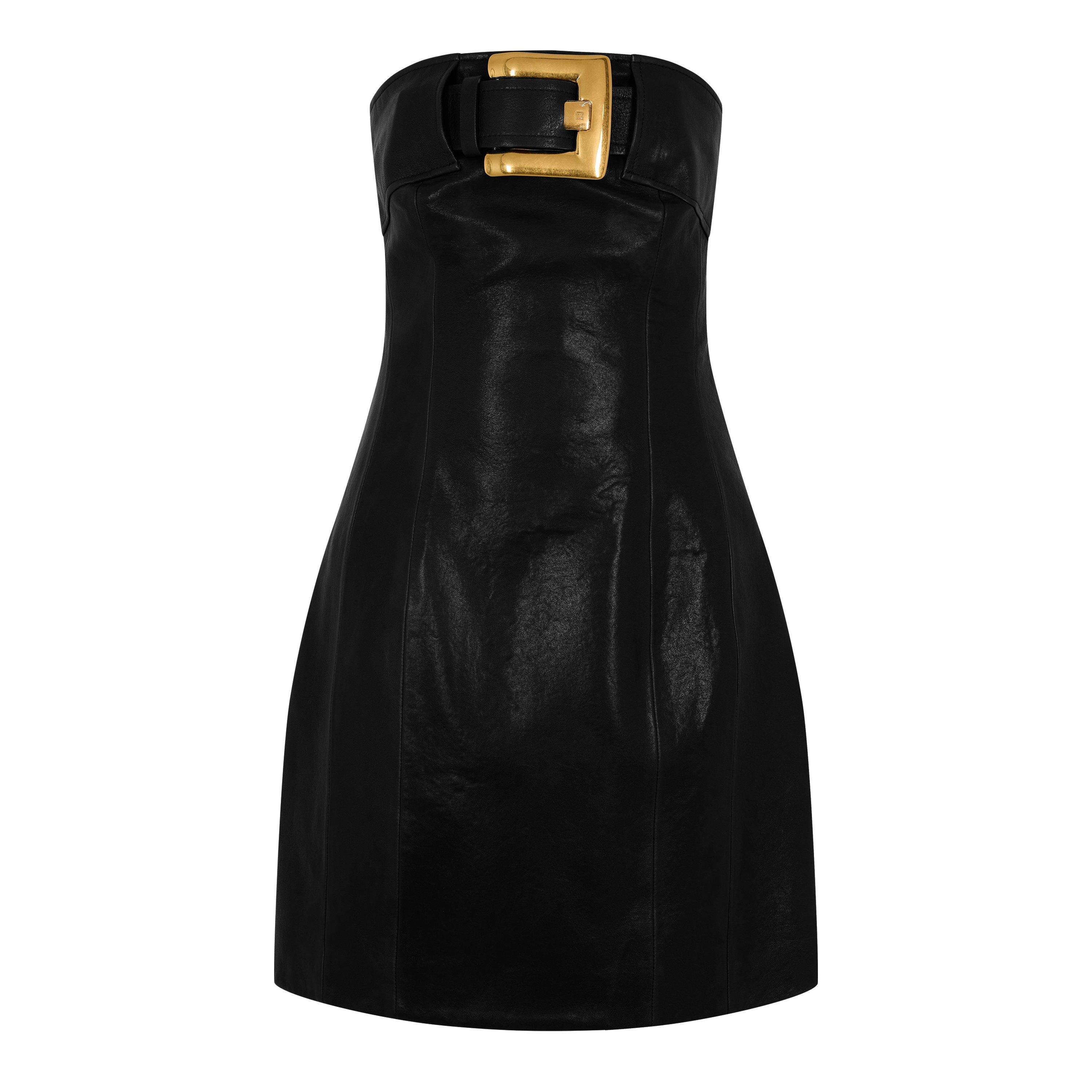 Black - Balmain - Balmain Buckle Dress Ld54 - 1