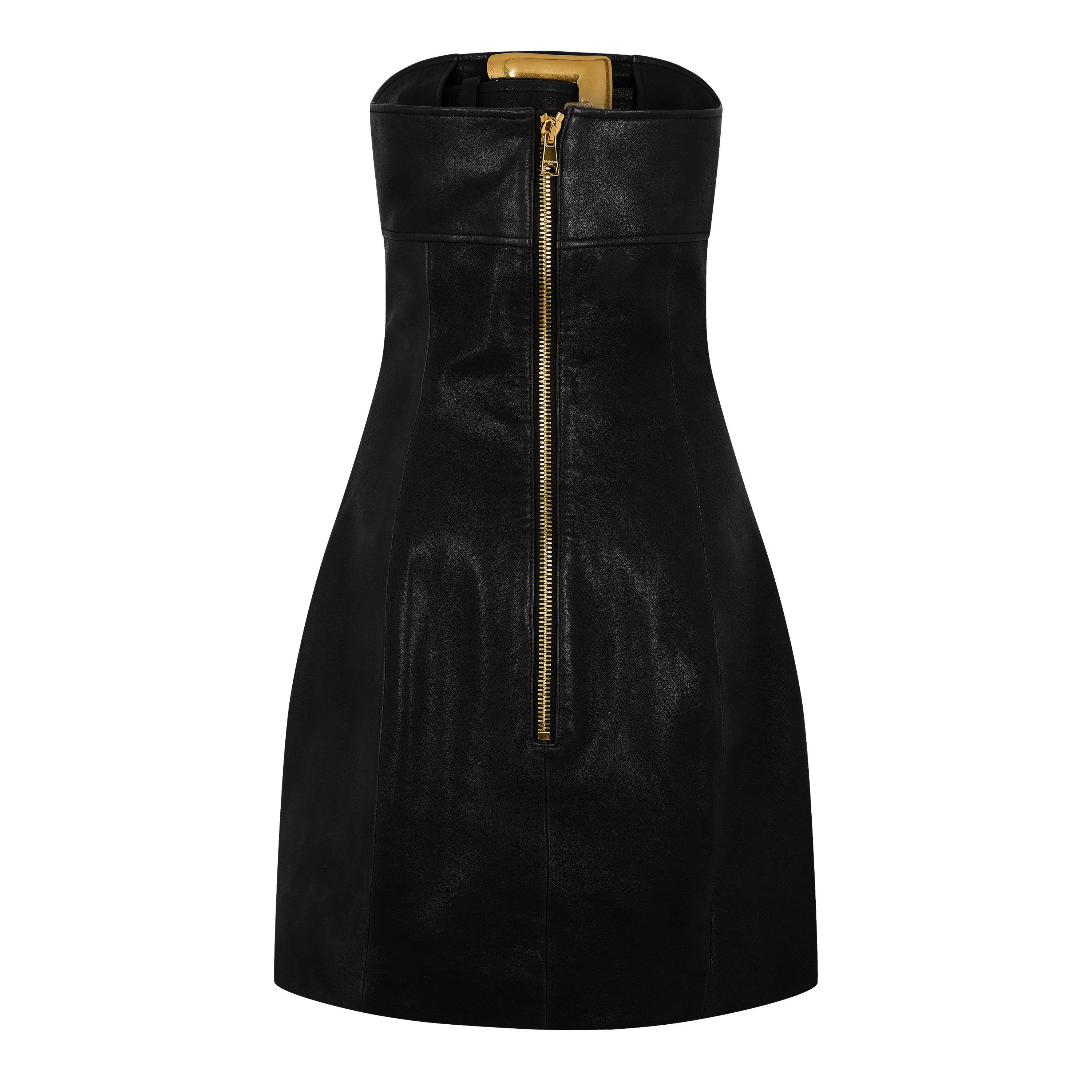 Black - Balmain - Balmain Buckle Dress Ld54 - 2