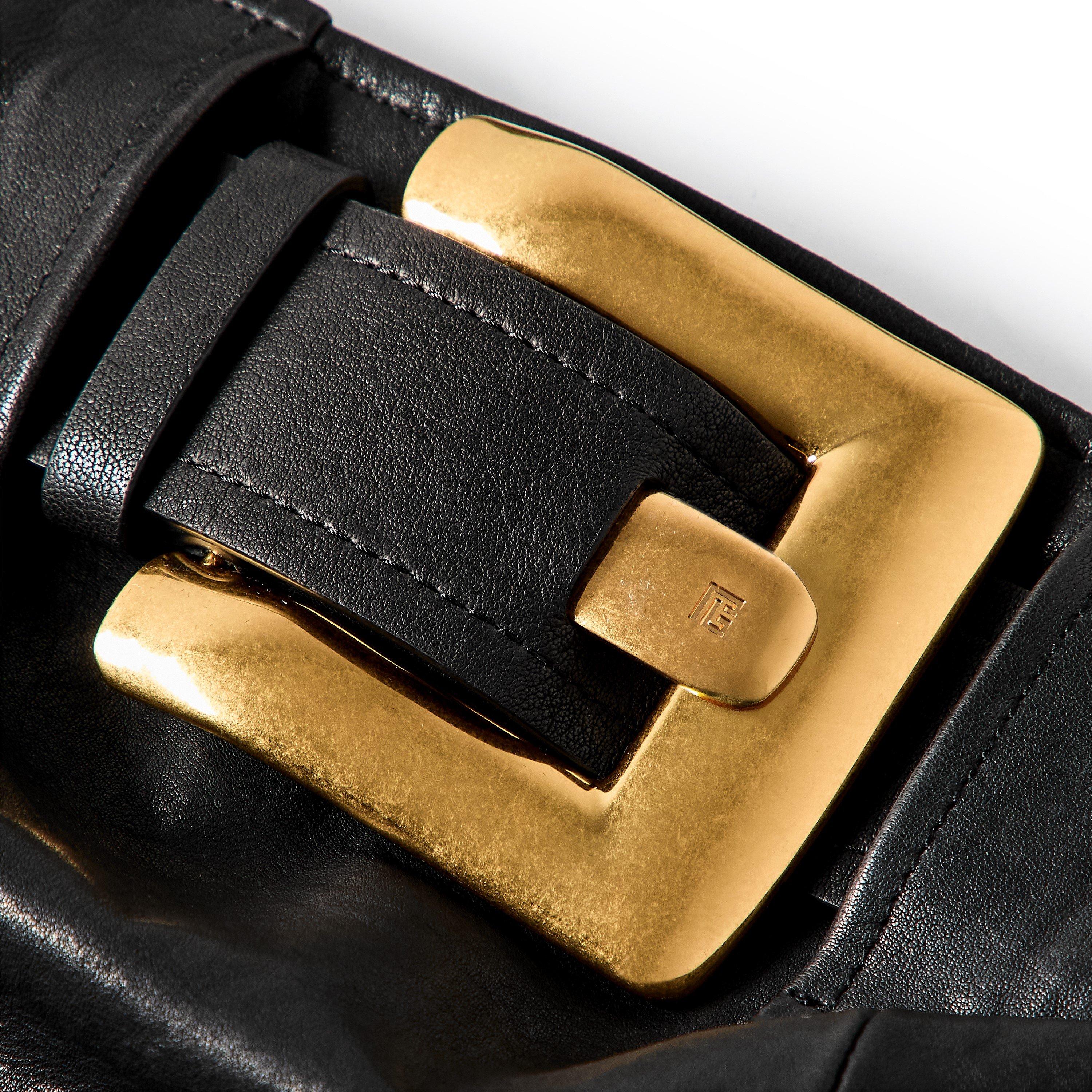 Black - Balmain - Balmain Buckle Dress Ld54 - 5