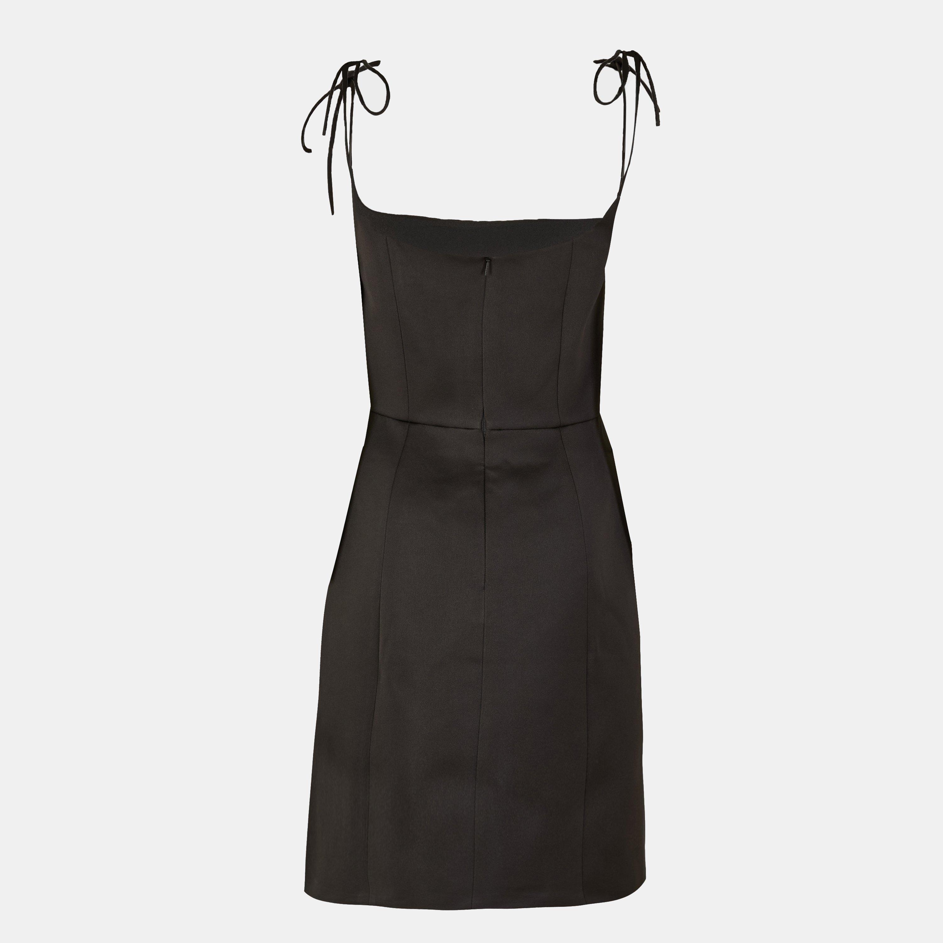 Black - Ted Baker - Tie Strap Mini Dress - 2
