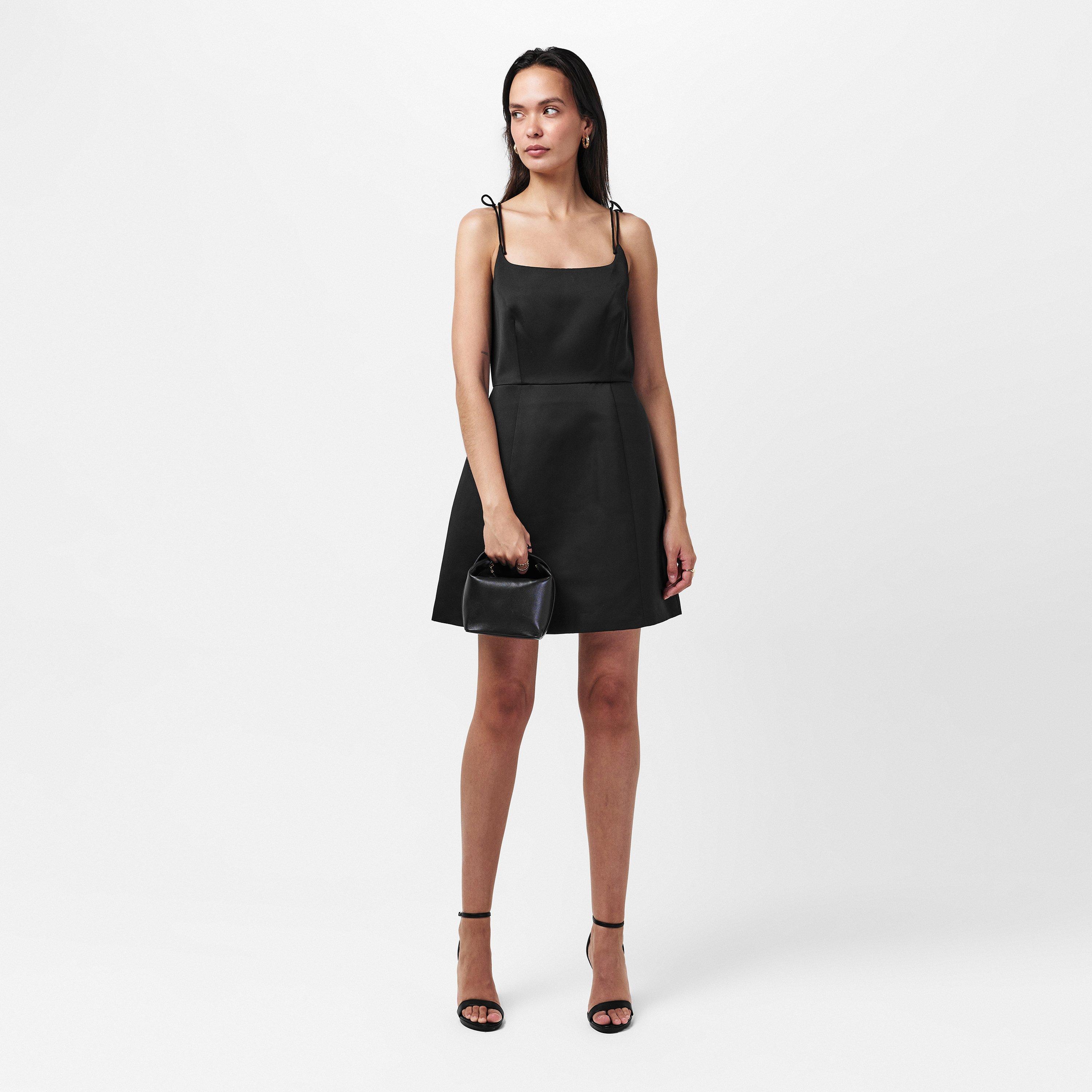 Black - Ted Baker - Tie Strap Mini Dress - 6