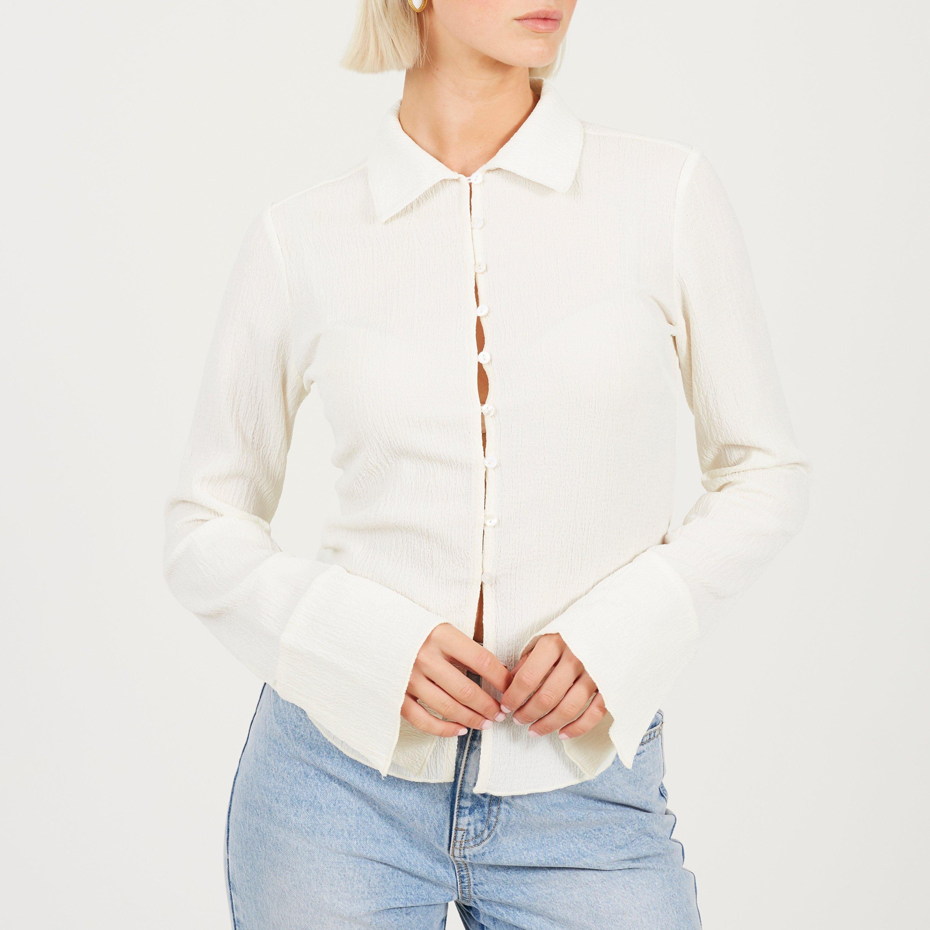 Cream - Brave Soul - Brave Soul Ladies Long Sleeve Shirt - 1
