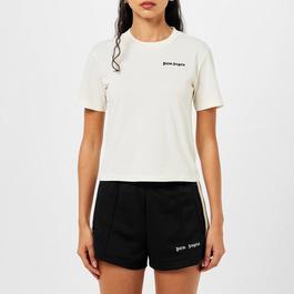 Palm Angels Embroidered Logo T Shirt