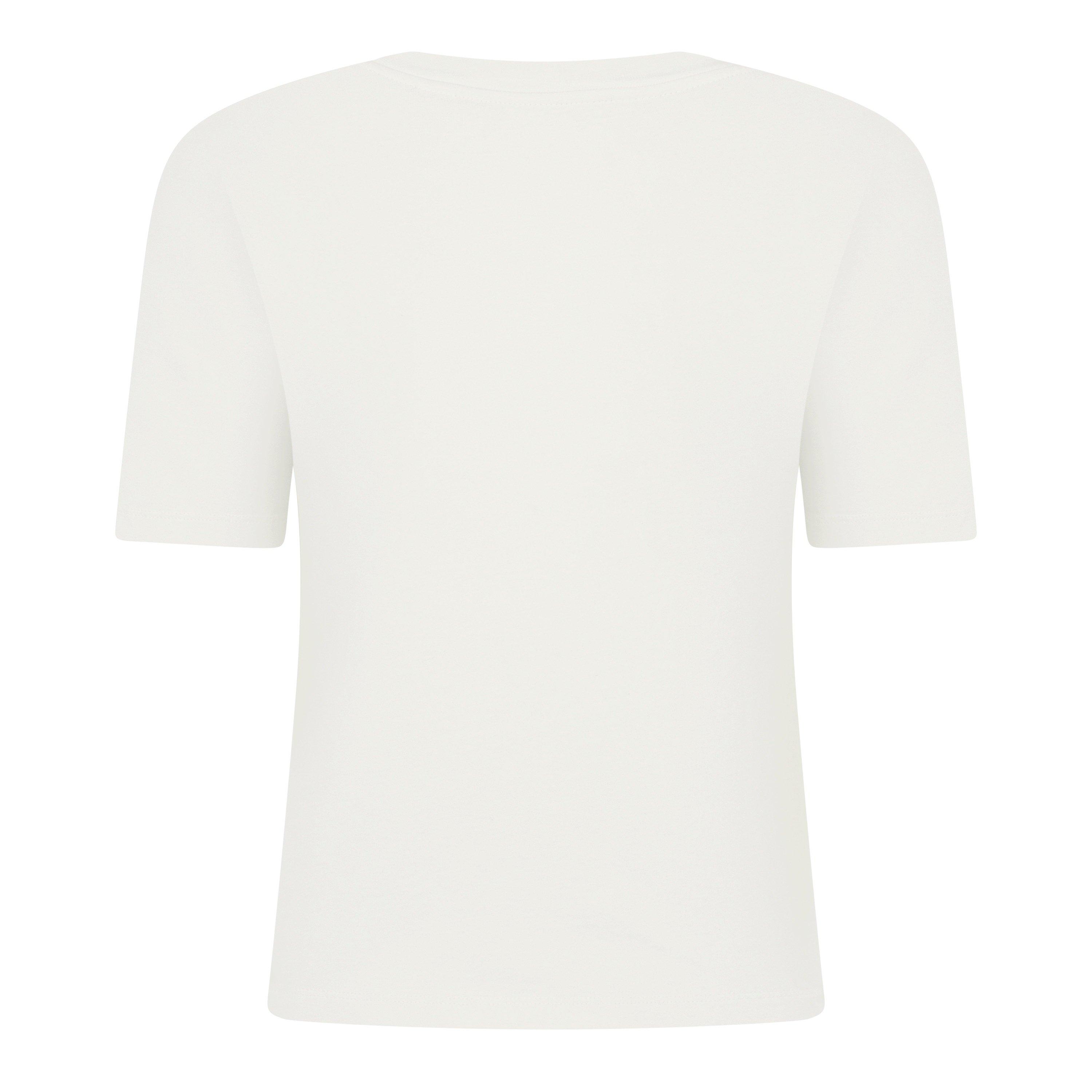 Ivory - Palm Angels - Embroidered Logo T-Shirt - 6