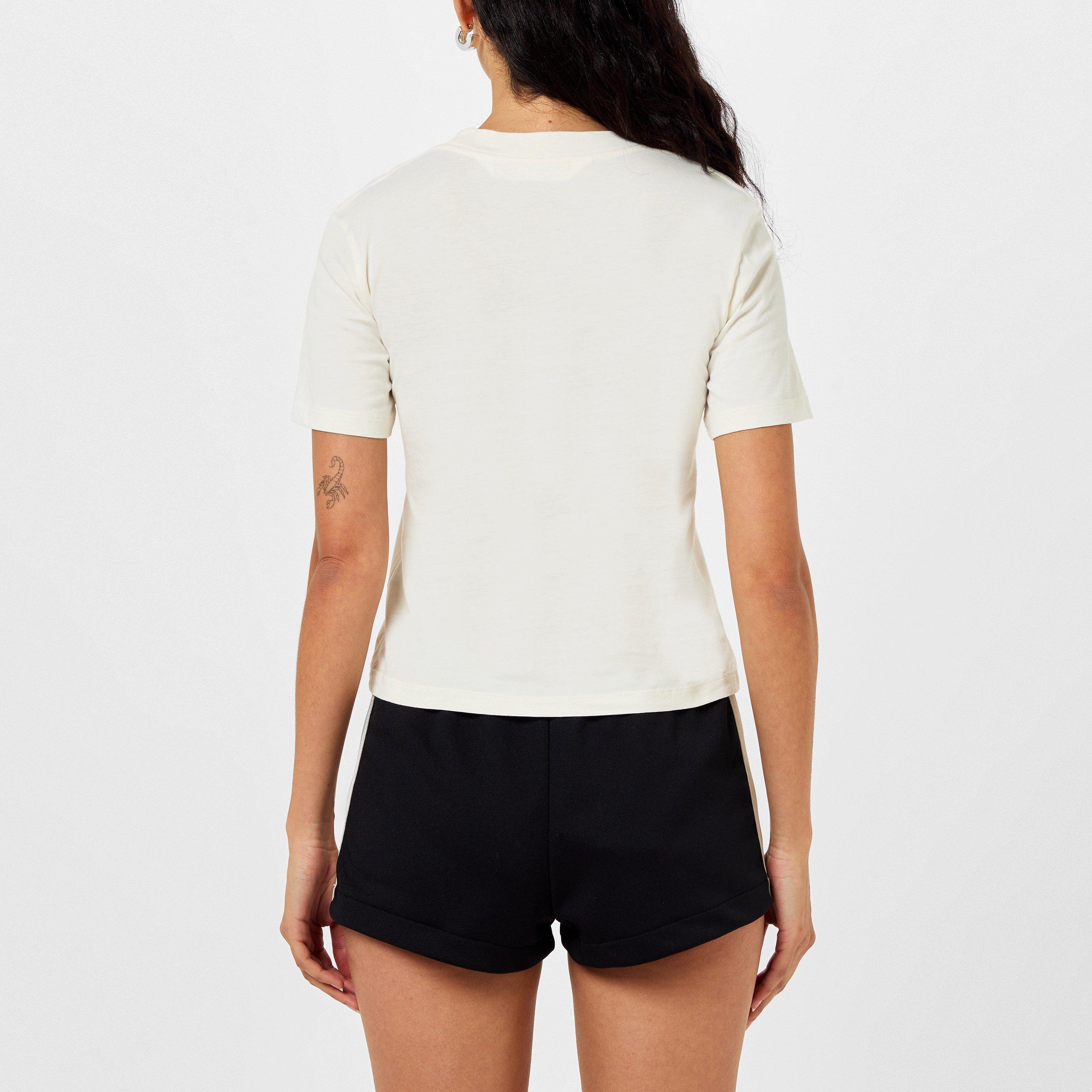 Ivory - Palm Angels - Embroidered Logo T-Shirt - 3