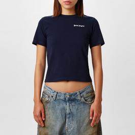 Palm Angels Embroidered Logo T Shirt