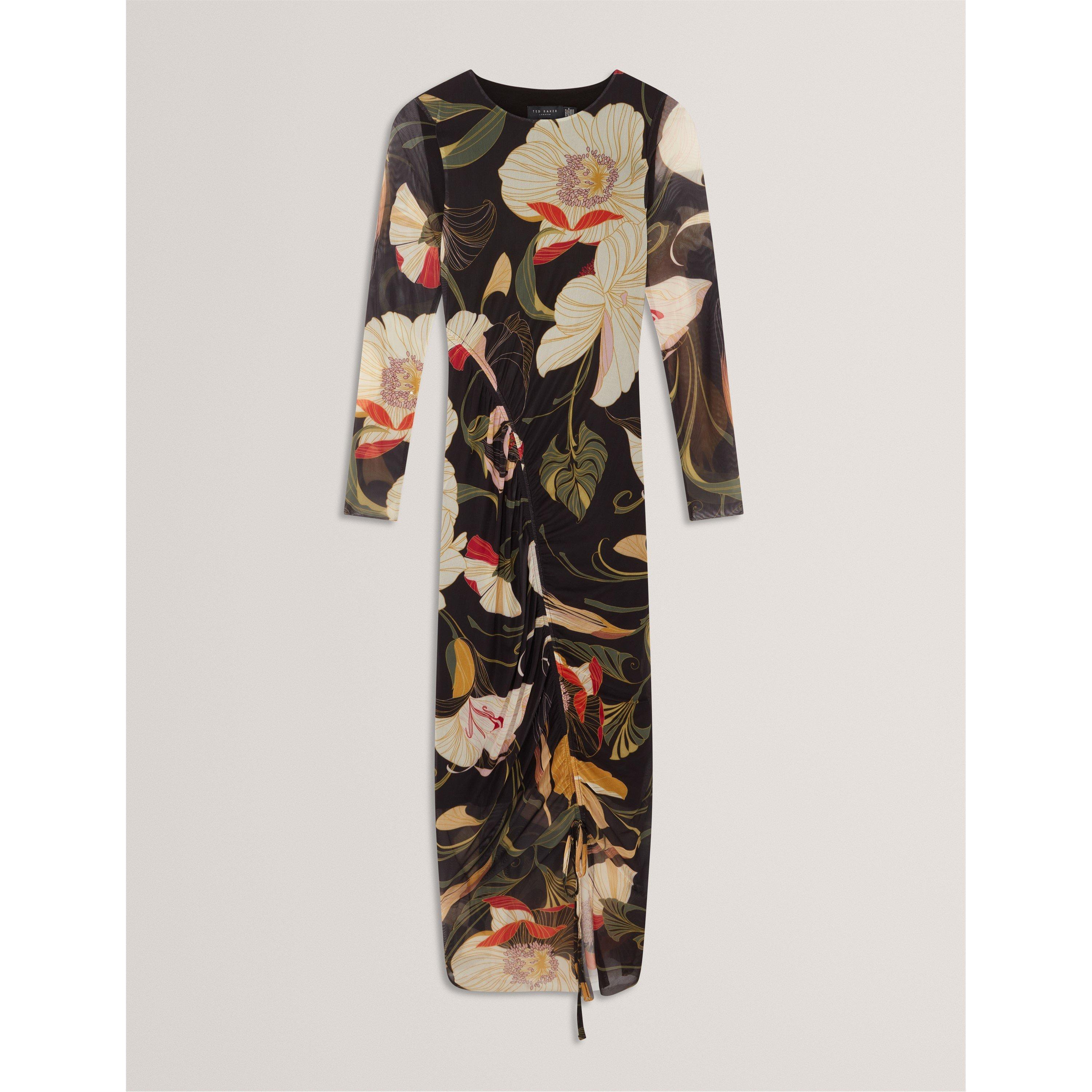 Ted Baker Women's Mesh Midi Bodycon Dress - Black - 6 (2X)