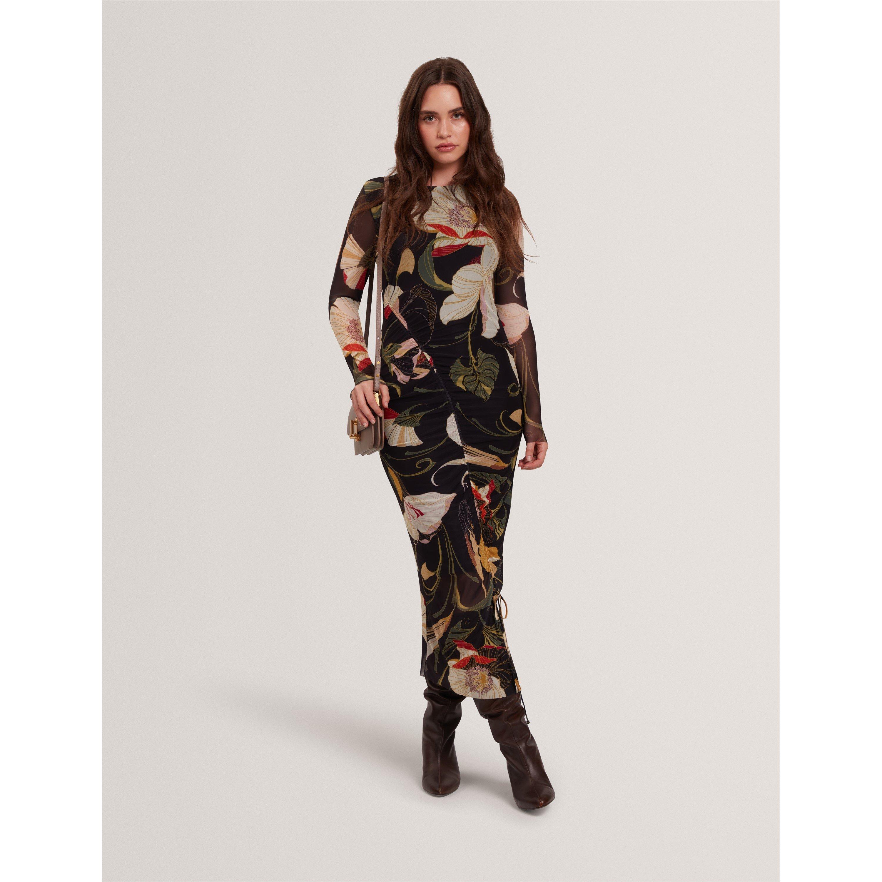 Black - Ted Baker - Women's Mesh Midi Bodycon Dress - 3