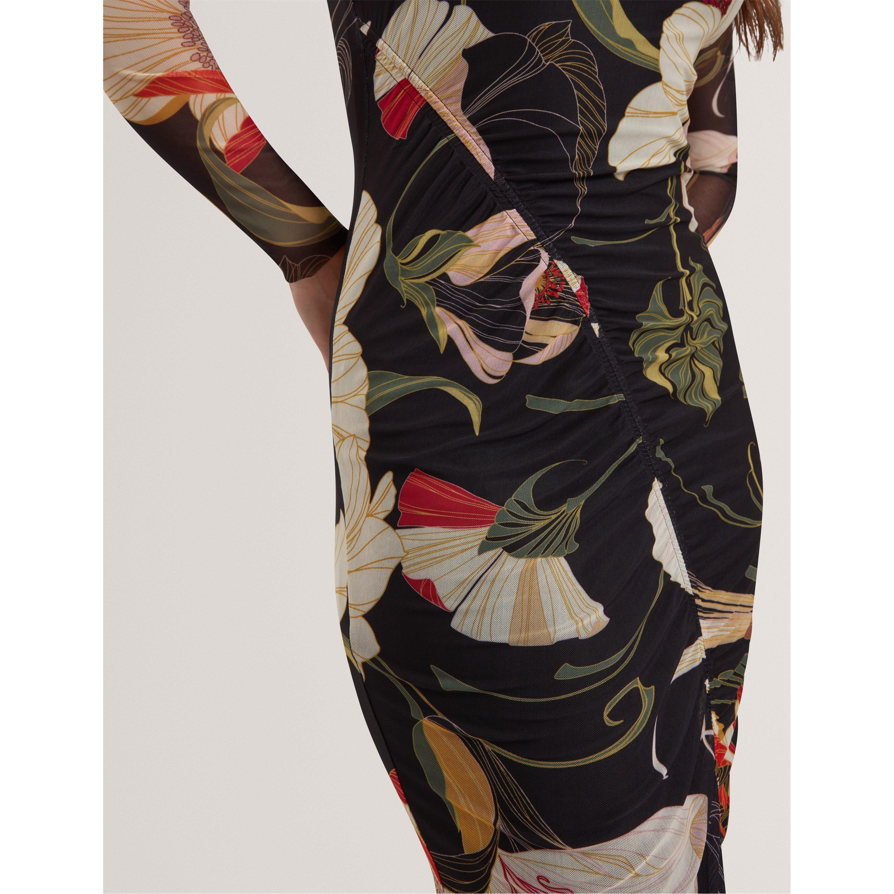 Black - Ted Baker - Women's Mesh Midi Bodycon Dress - 5